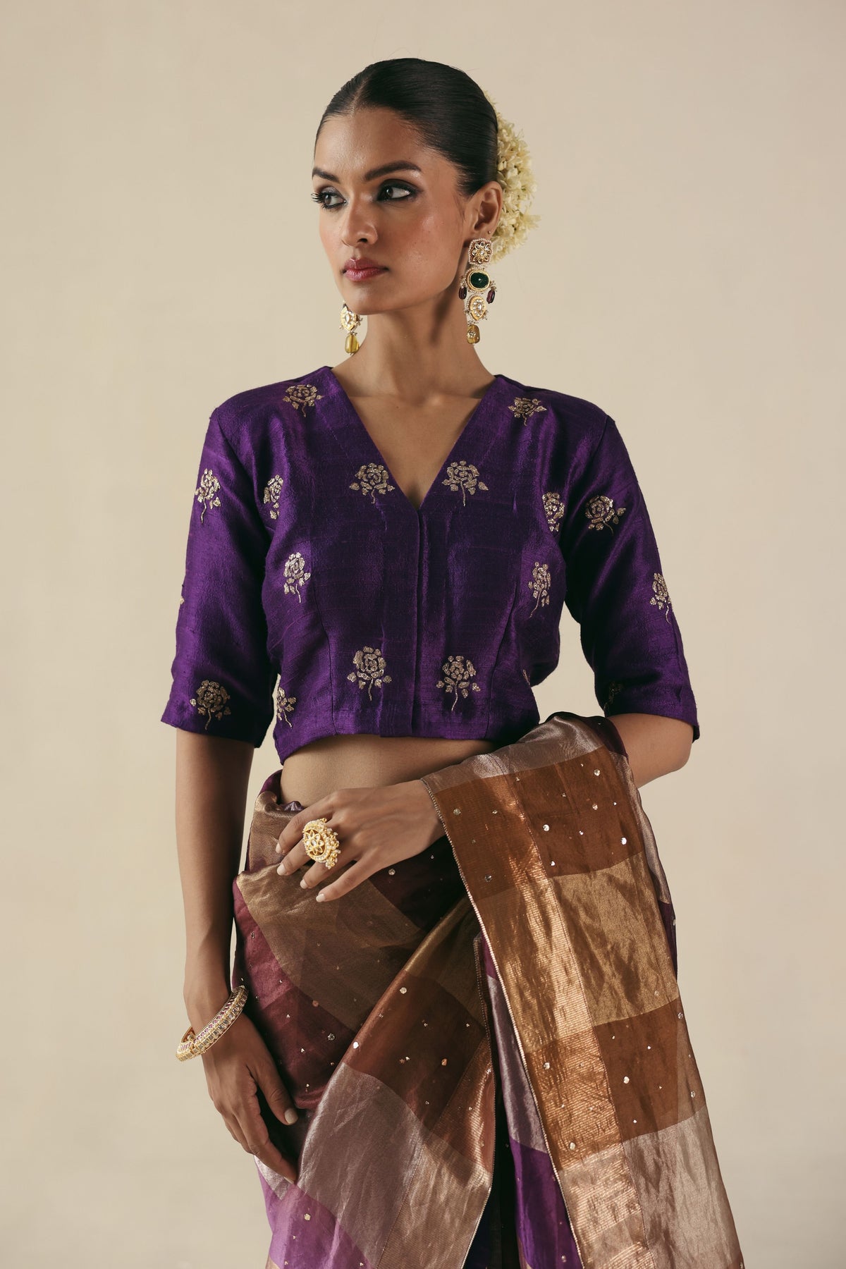 Purple Amber Saree