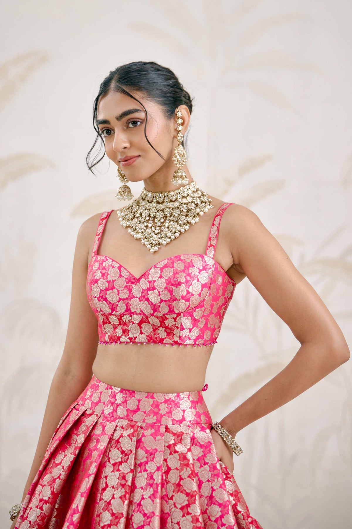 Fuchsia Lehenga Set
