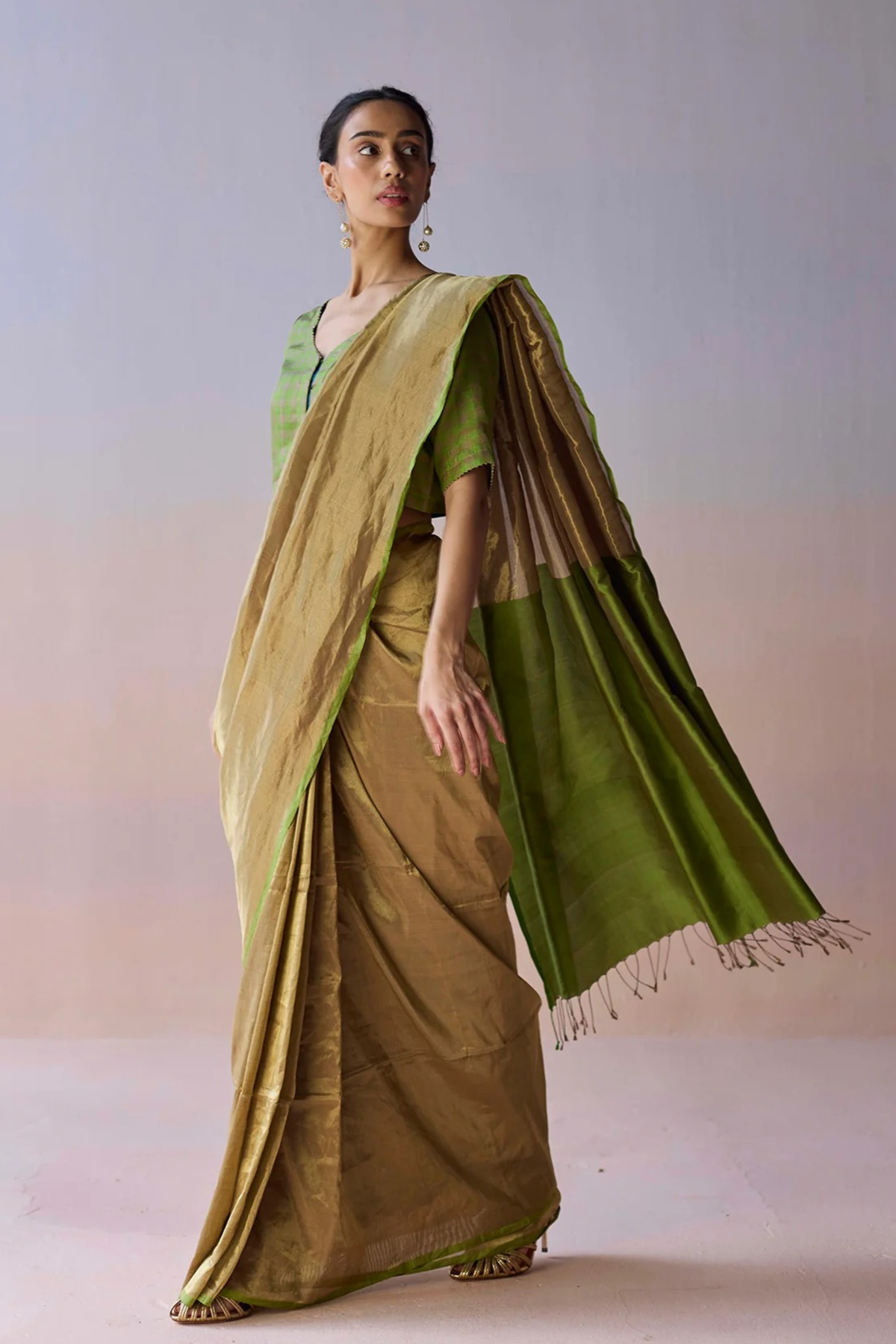 Eternal Glow Zari Saree