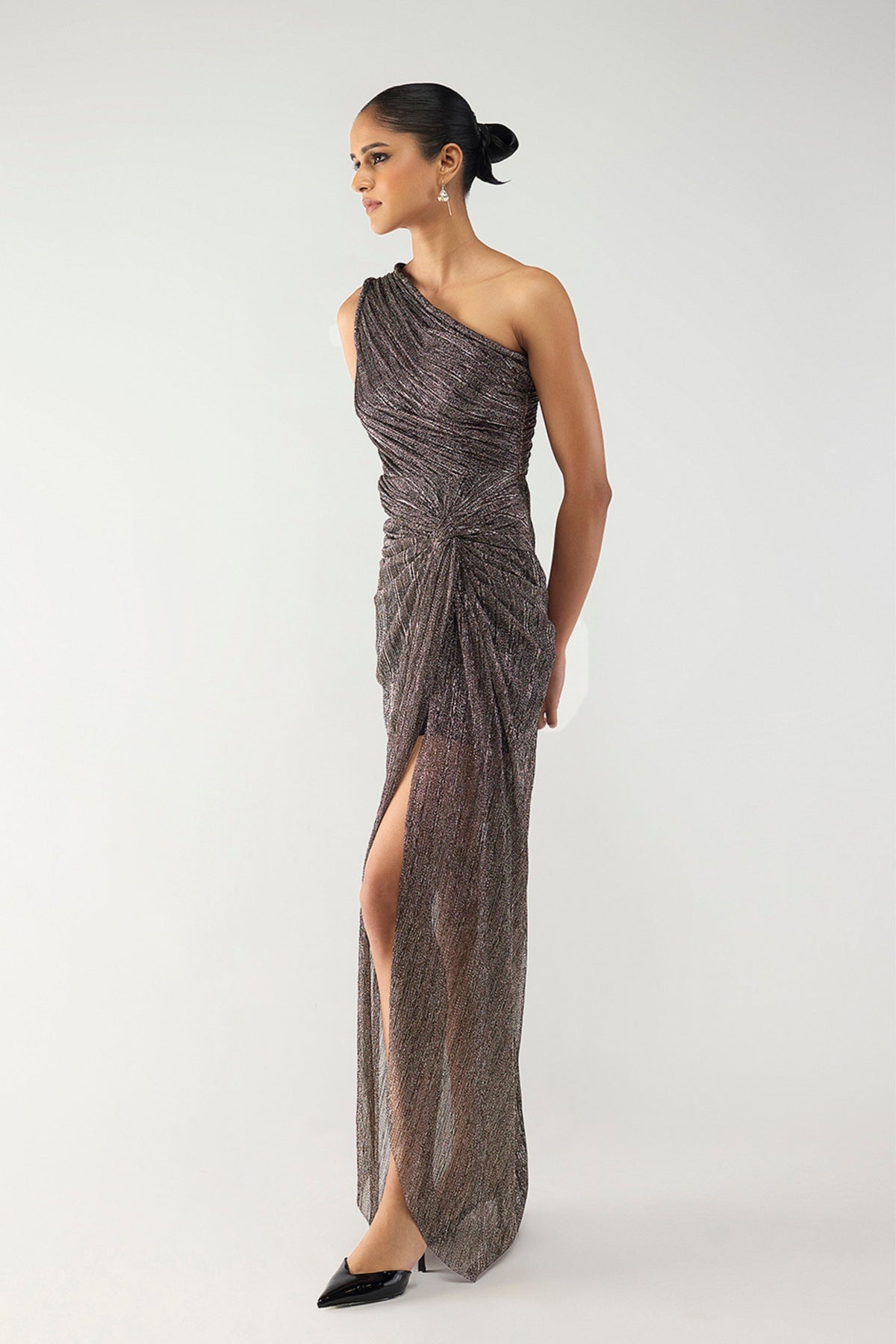 Bronze Draped Gown