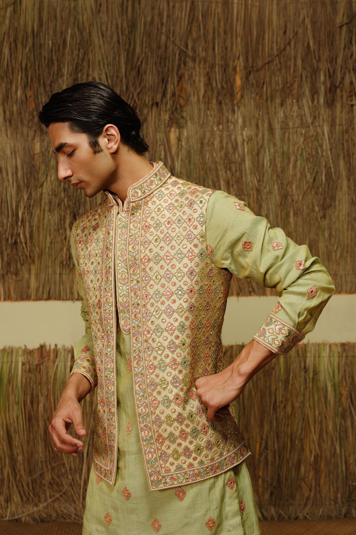 Simar Nehru Jacket Set