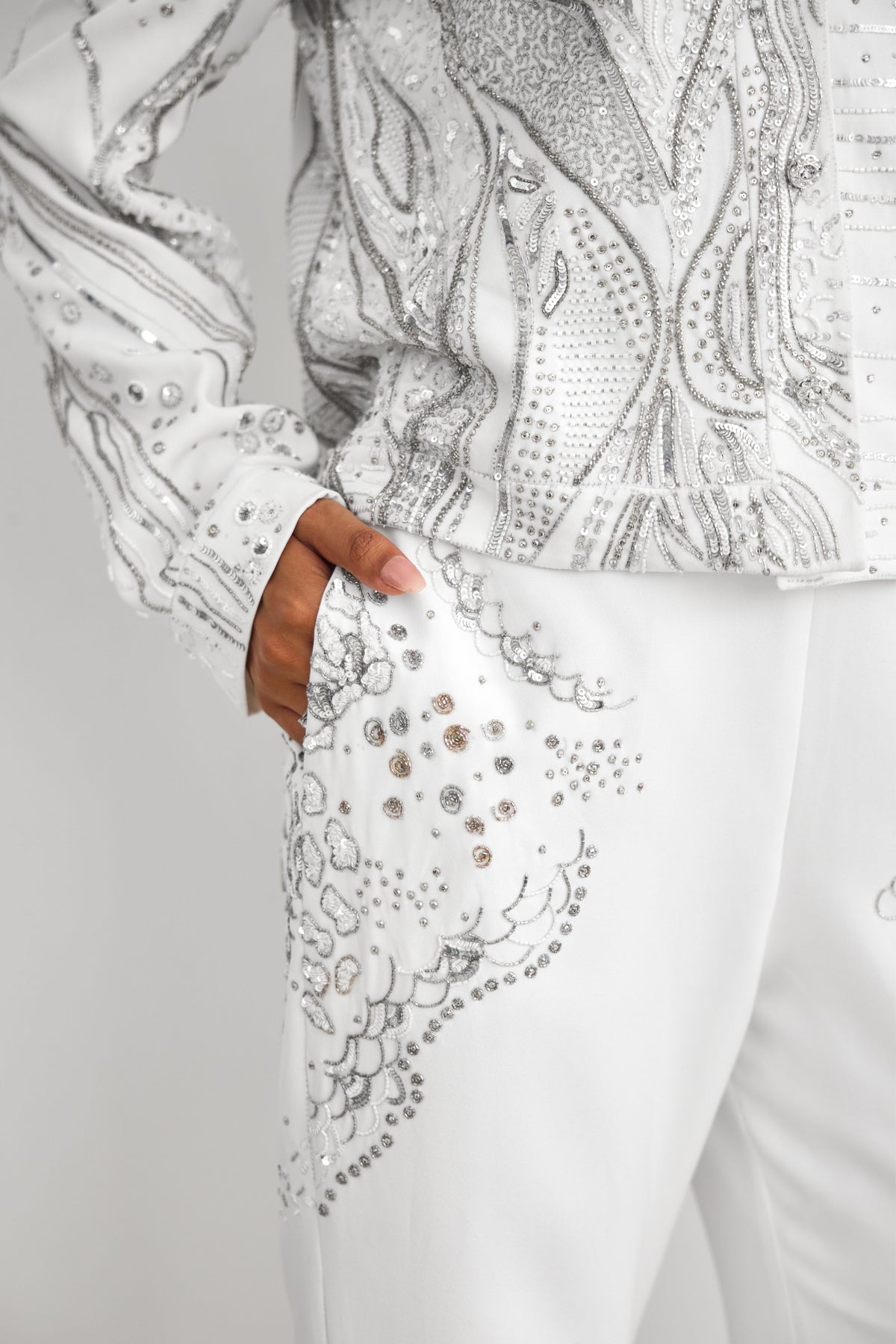 Aurora Ivory Jacket Set