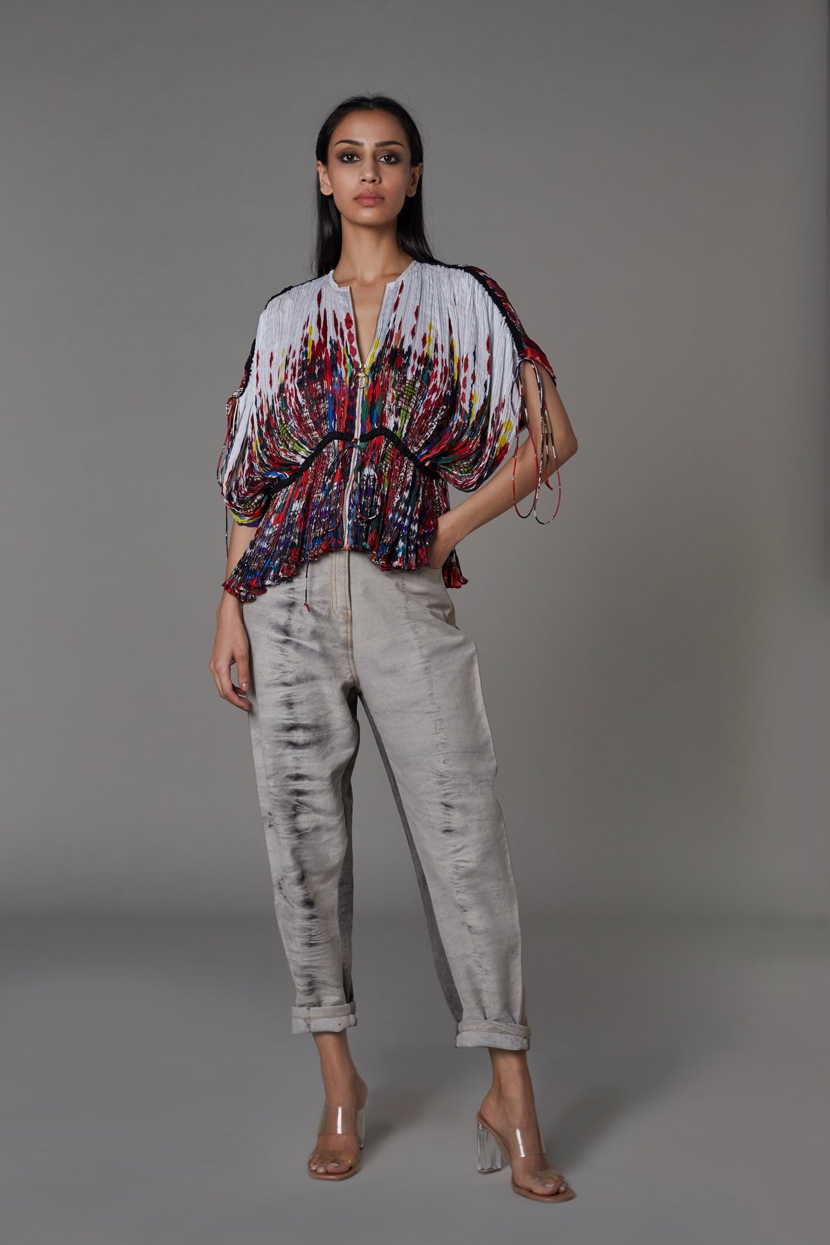 Kaftan blouse with jeans