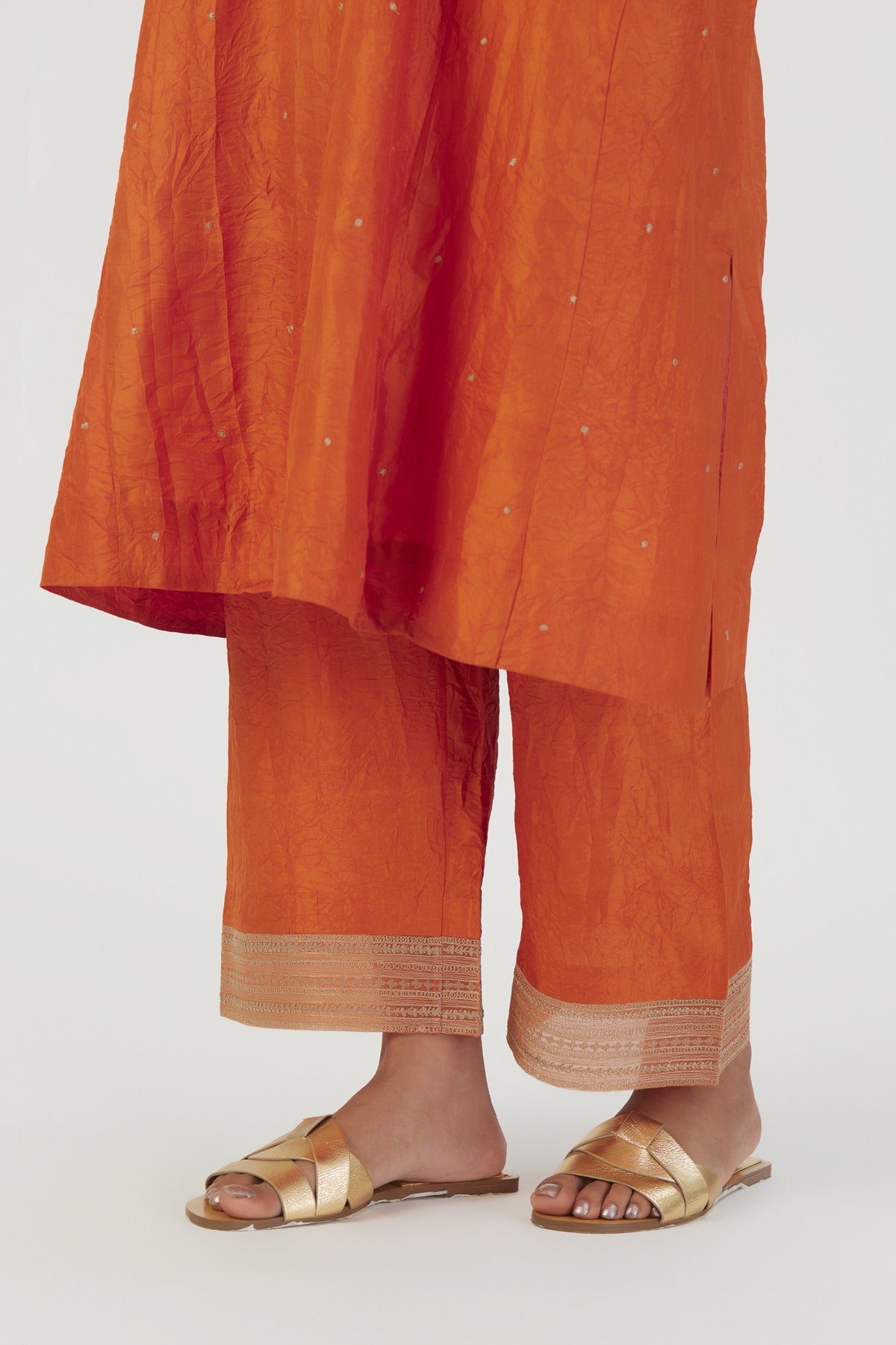 Orange Zehra Kurta Set