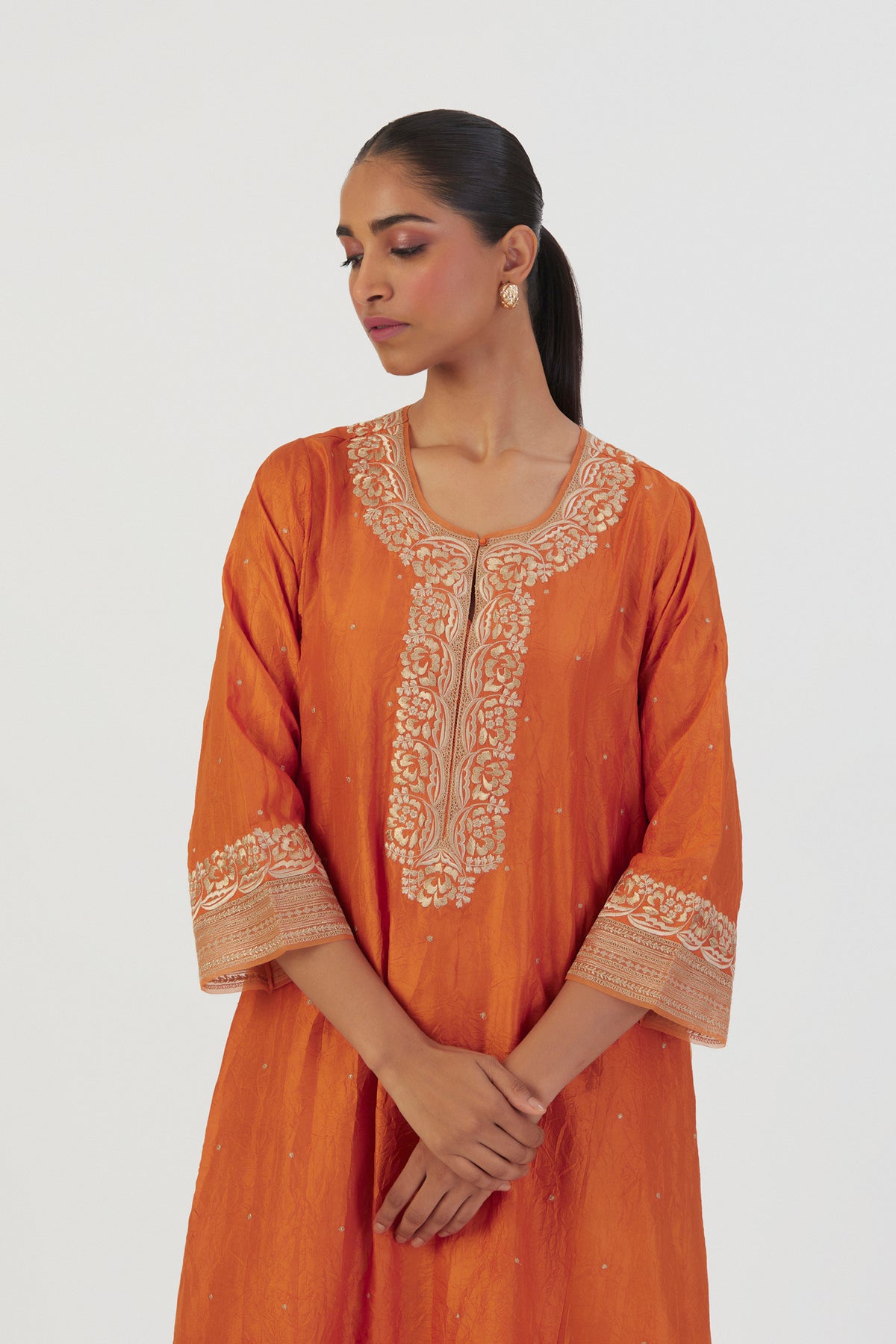 Orange Zehra Kurta Set