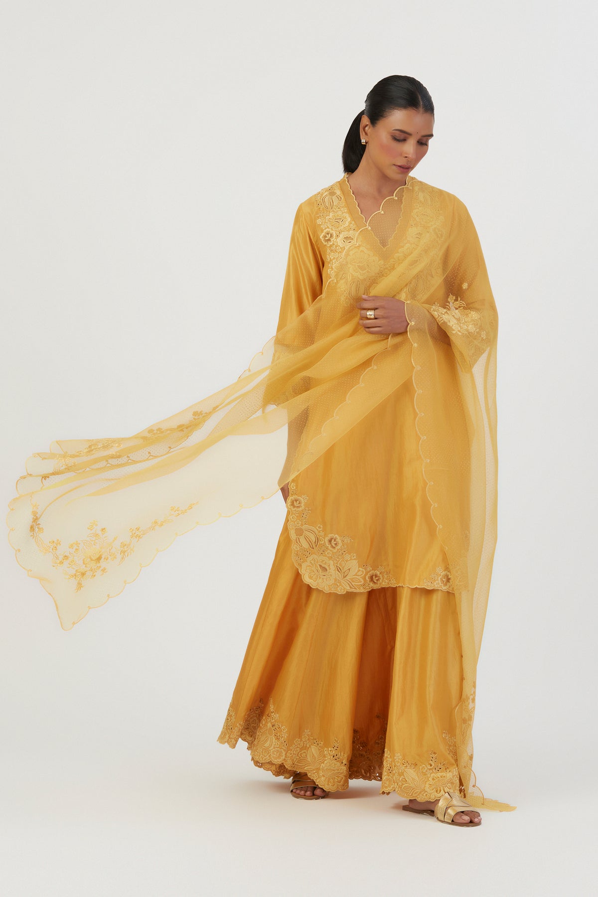 Yellow Nira Dupatta