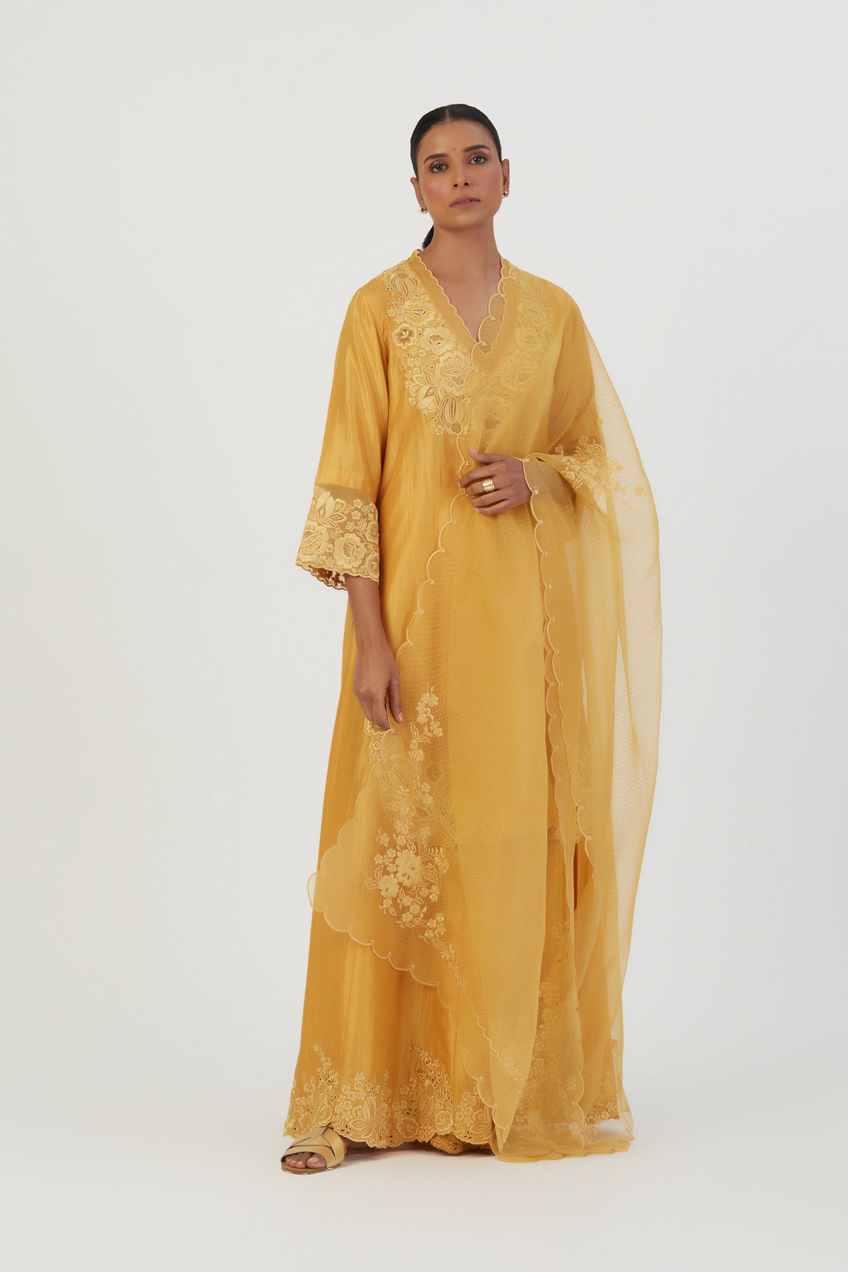 Yellow Nira Dupatta