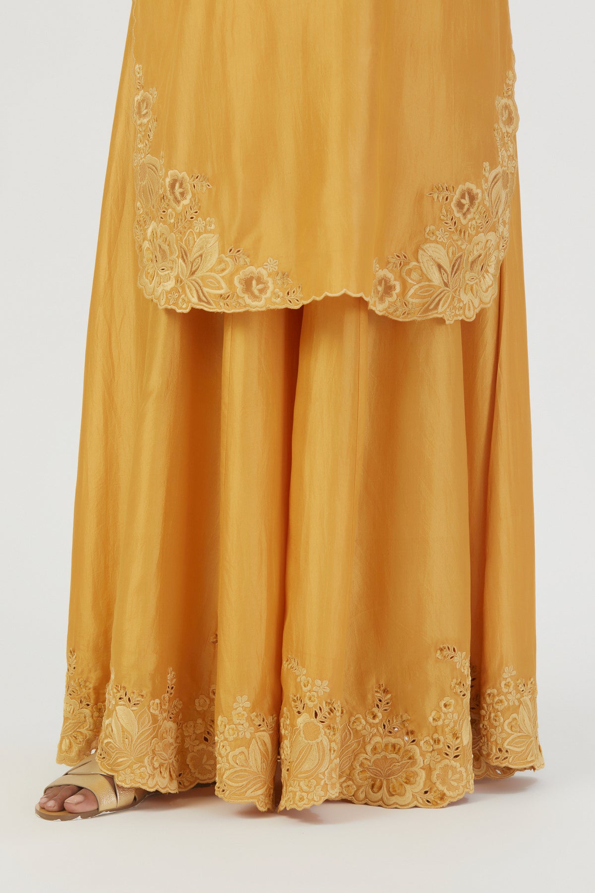 Yellow Isha Sharara Set