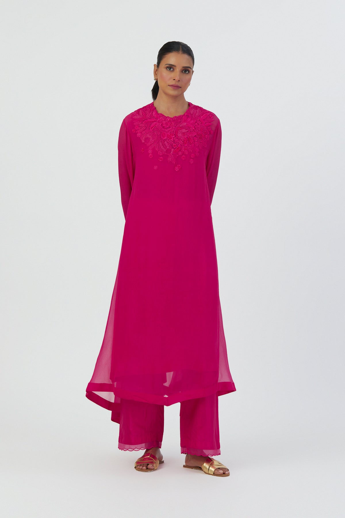 Fuschia Mehar Kurta Set