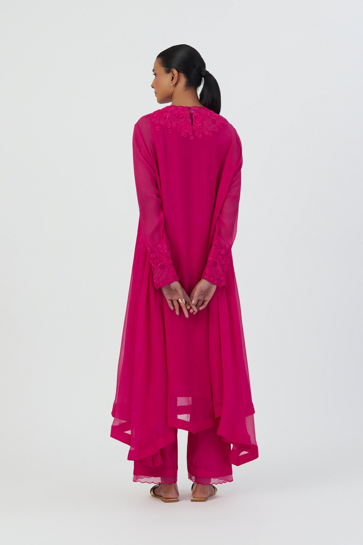 Fuschia Mehar Kurta Set