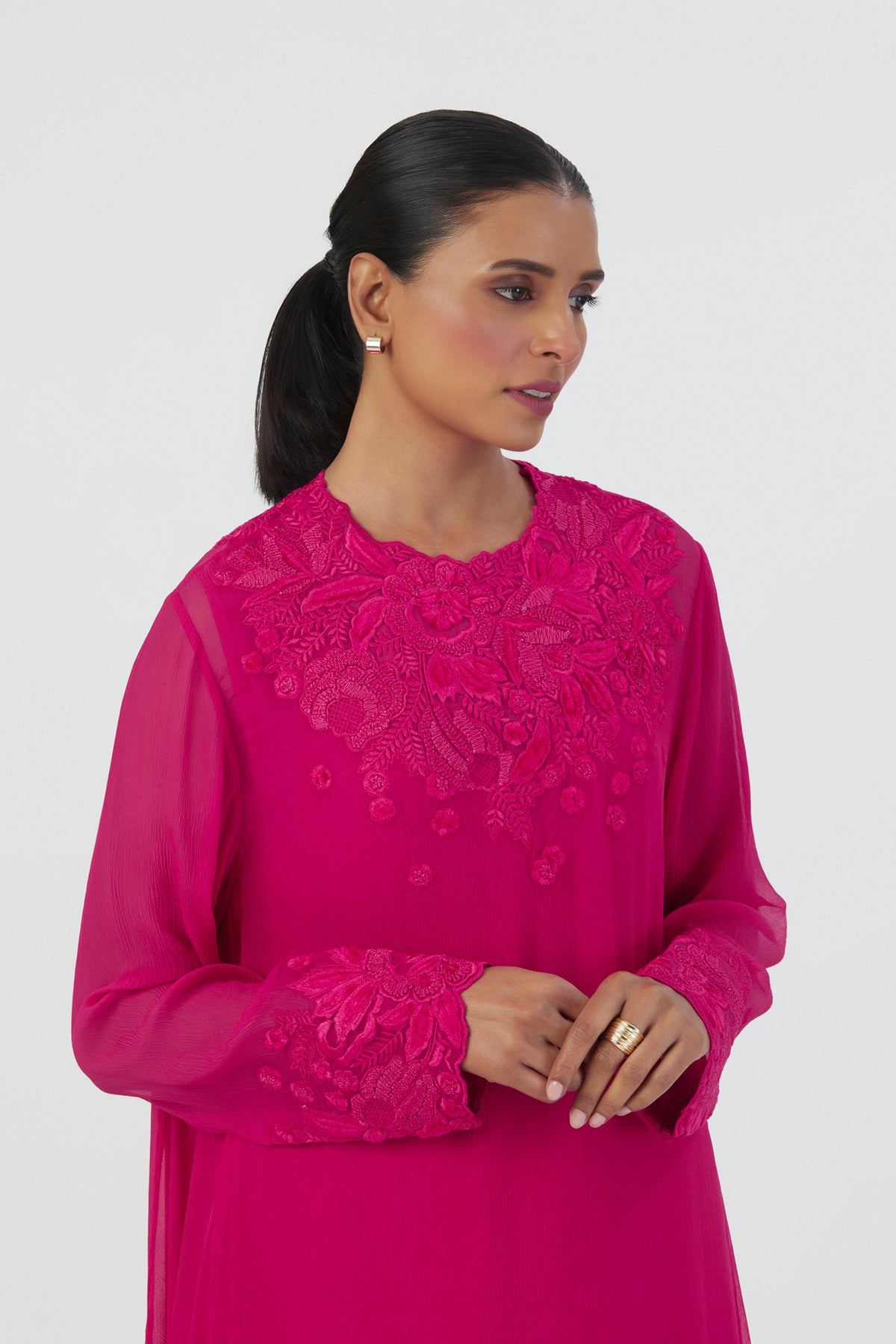 Fuschia Mehar Kurta Set