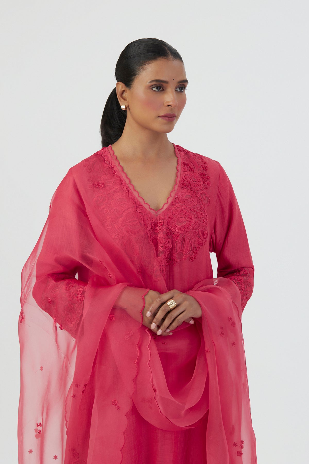 Dark Pink Priya Dupatta