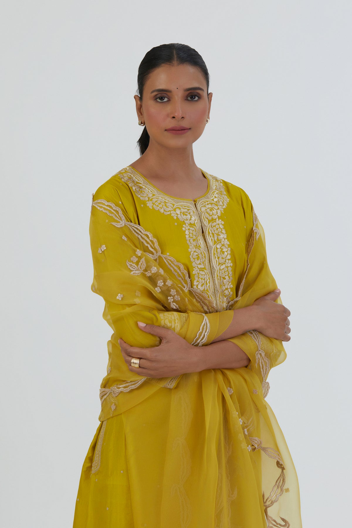 Lime Yellow Reeni Dupatta