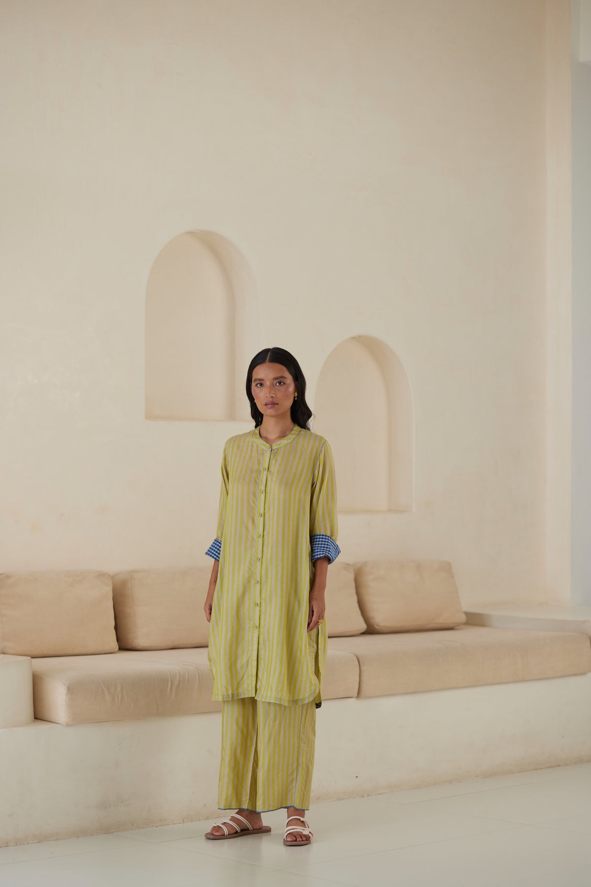 Endless Laughter Lime Kurta Set