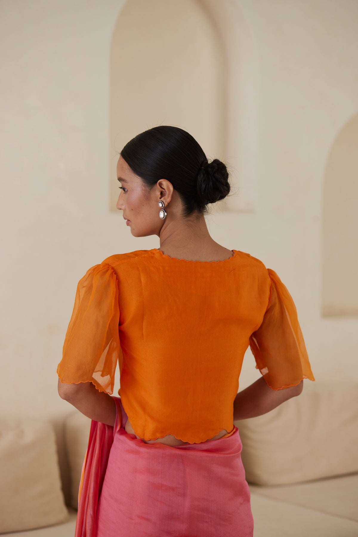 Fleeting Moments Orange Blouse