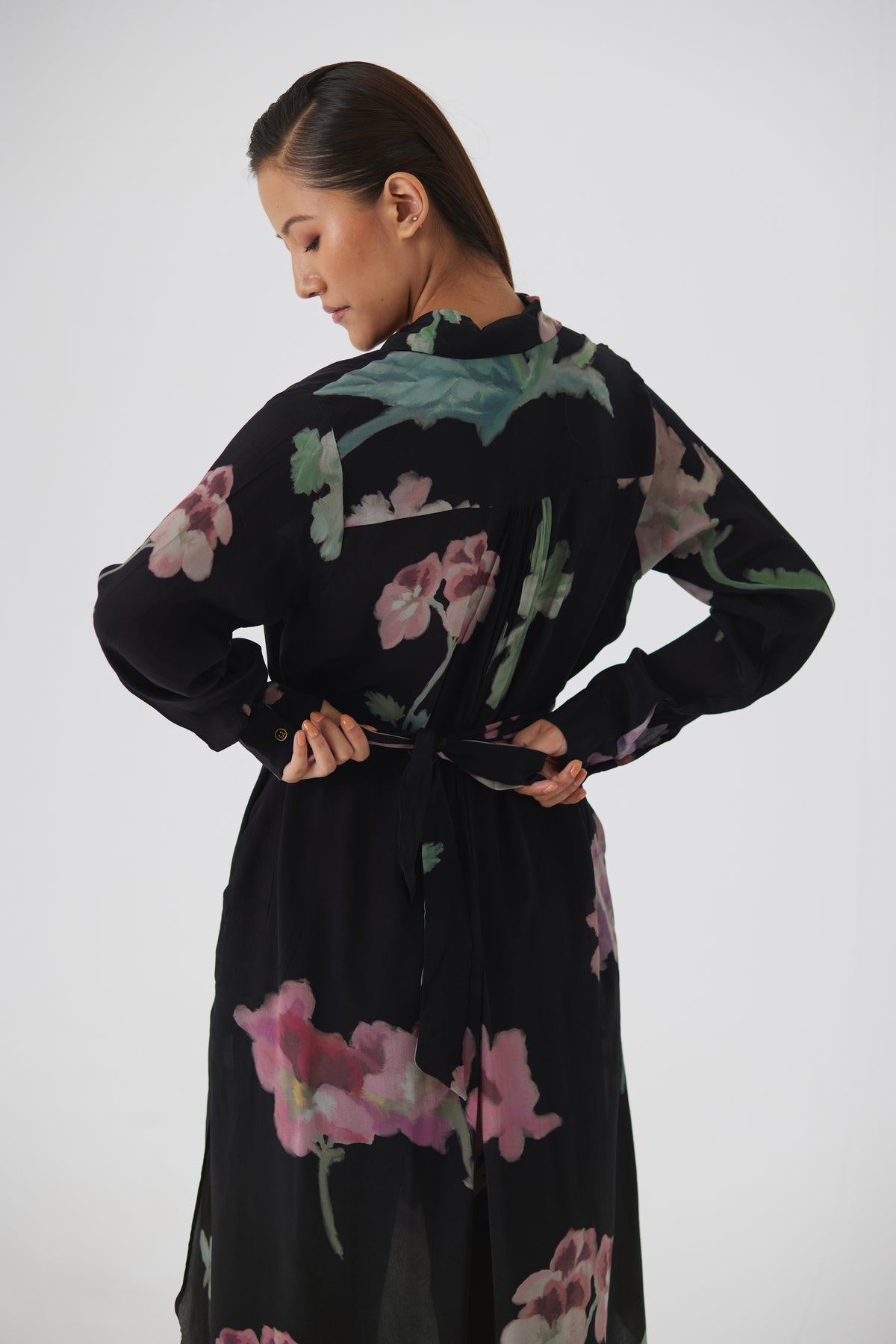 Juliet Black Wrap Kurta Set