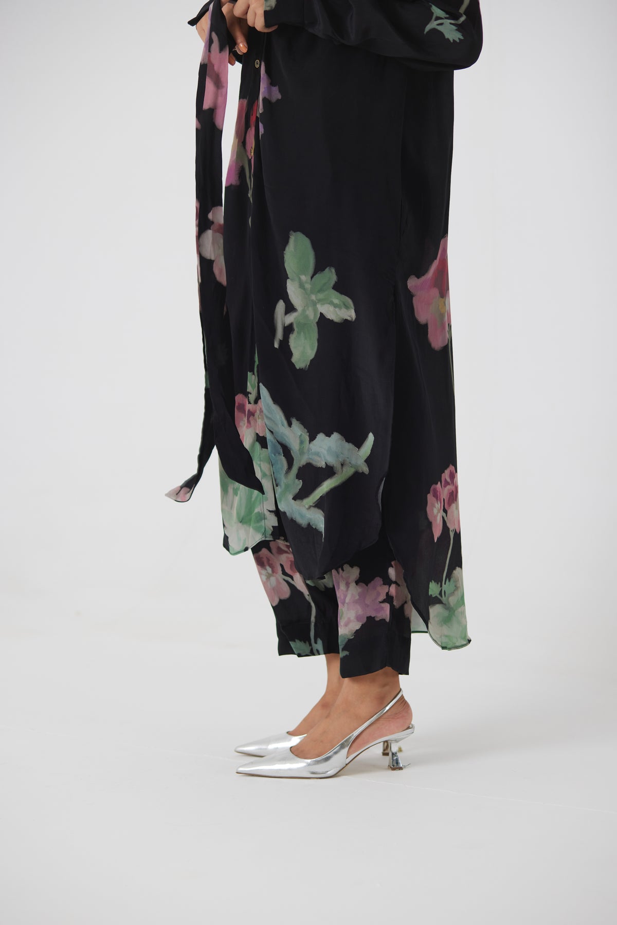 Juliet Black Wrap Kurta Set