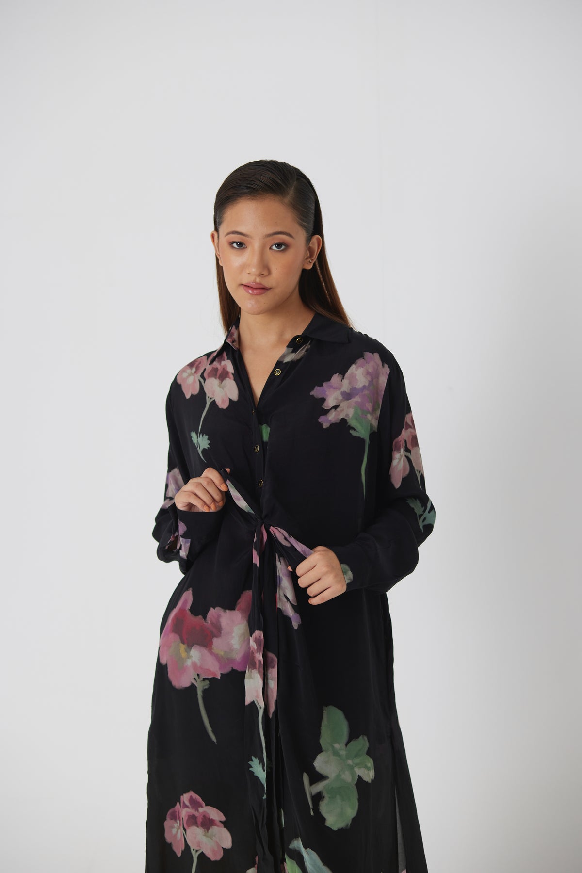 Juliet Black Wrap Kurta Set