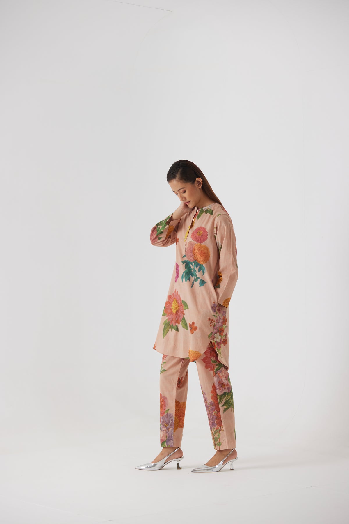 Vintage Garden Short Kurta Set