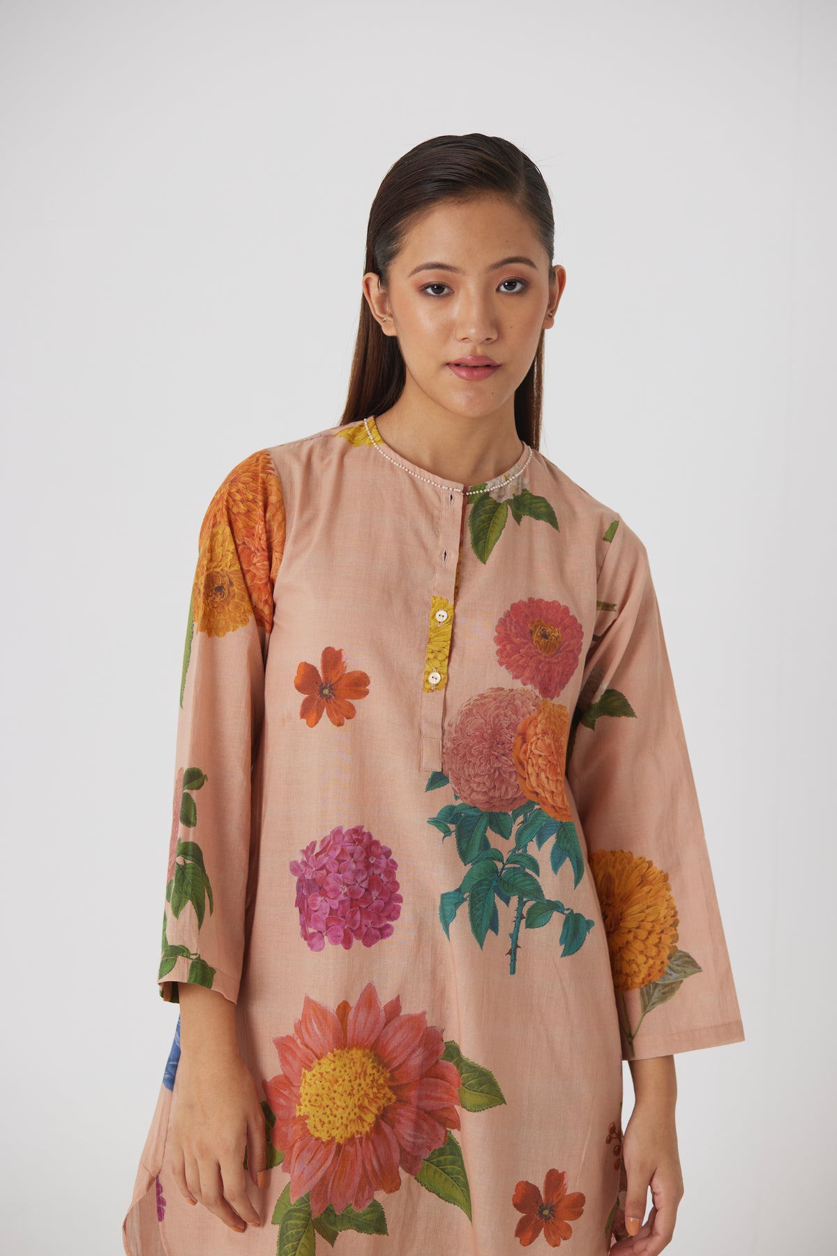 Vintage Garden Short Kurta Set