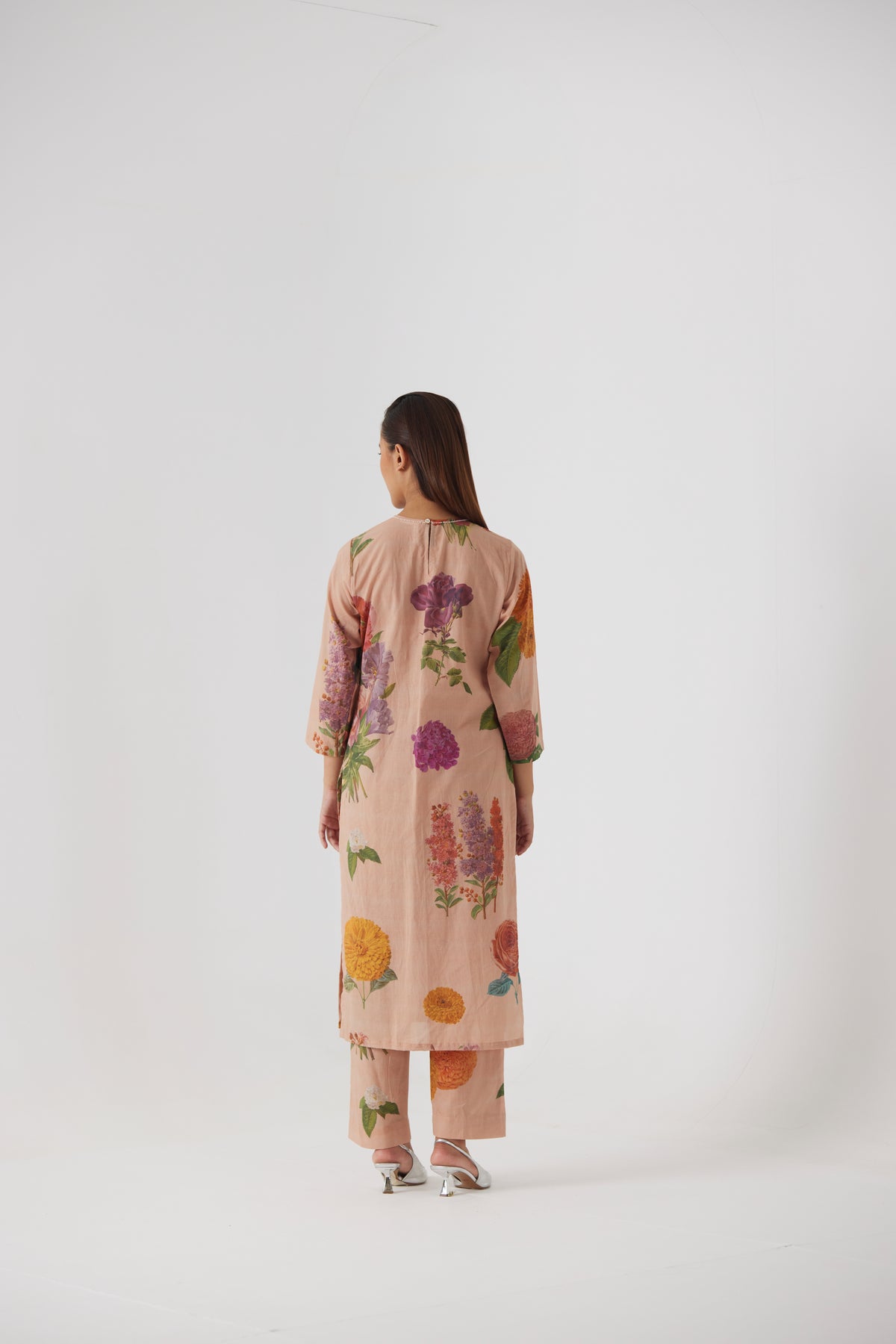 Vintage Garden Long Kurta Set