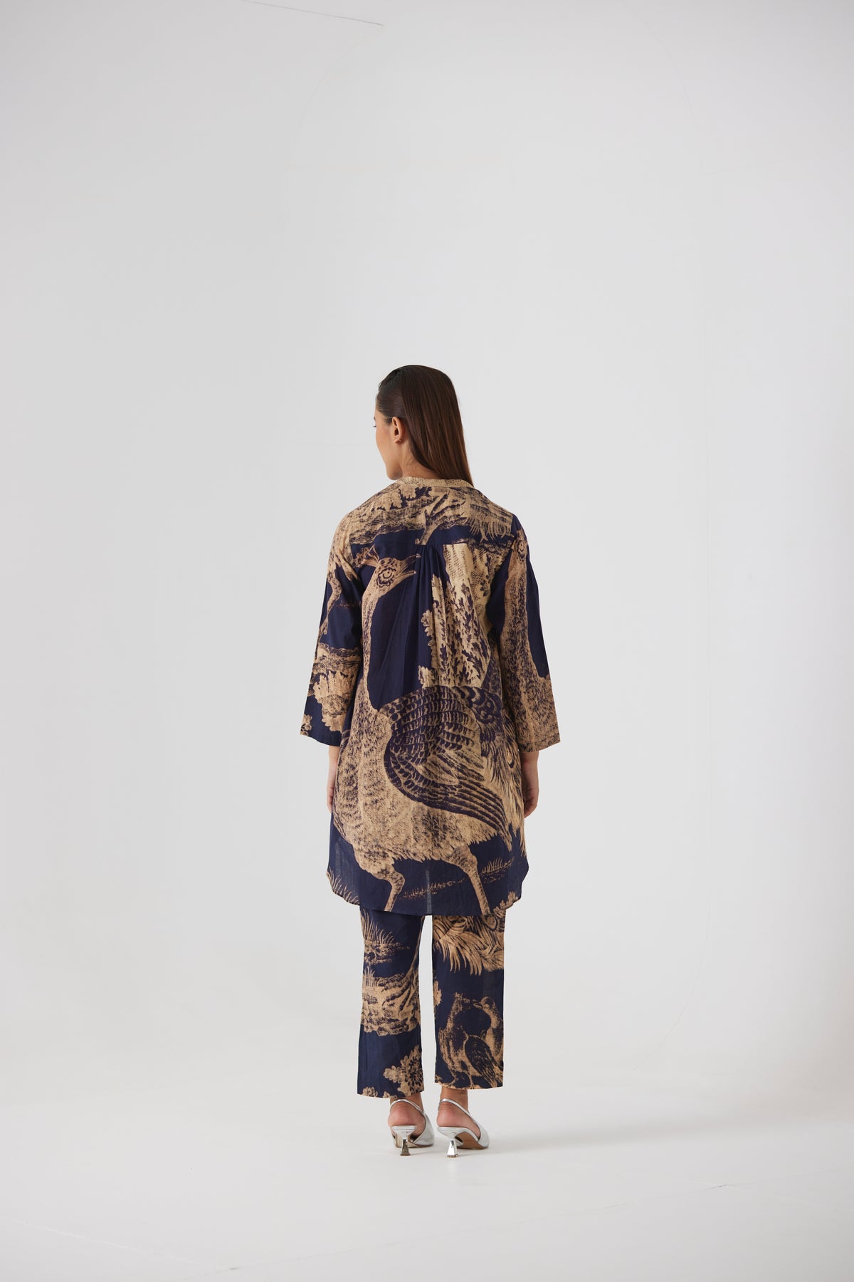 Navy Morni Short Kurta Set