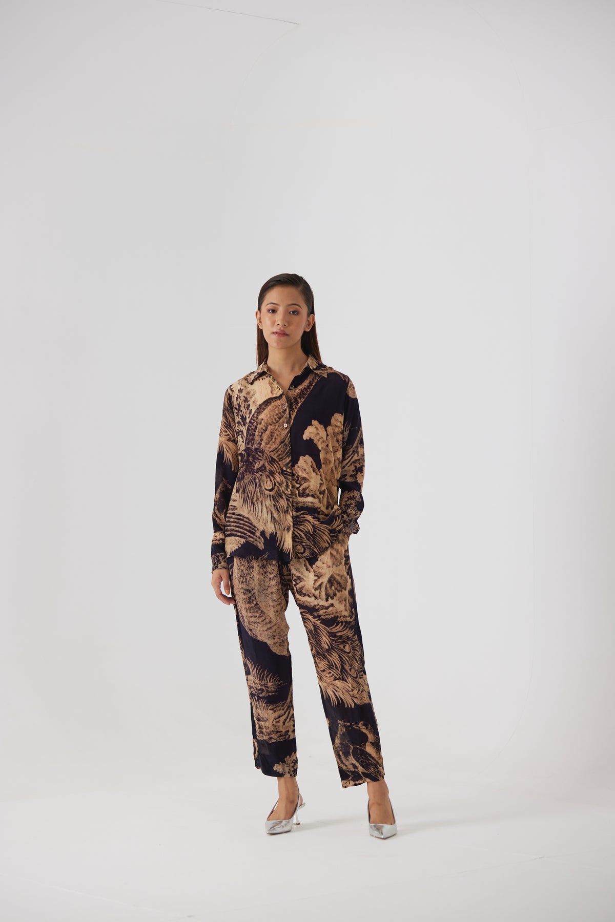Navy Morni Co-ord Set