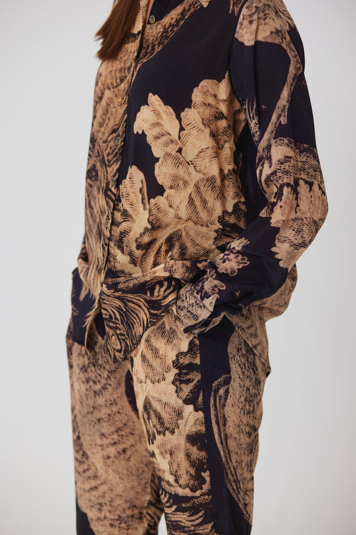 Navy Morni Co-ord Set