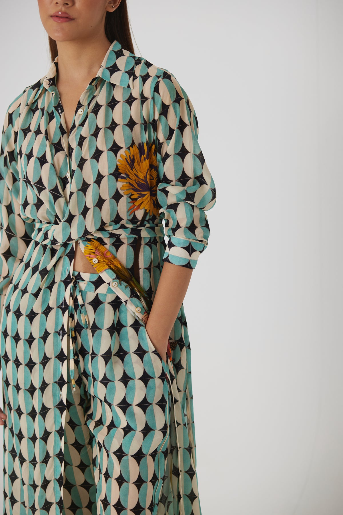 Gifu Wrap Kurta Set