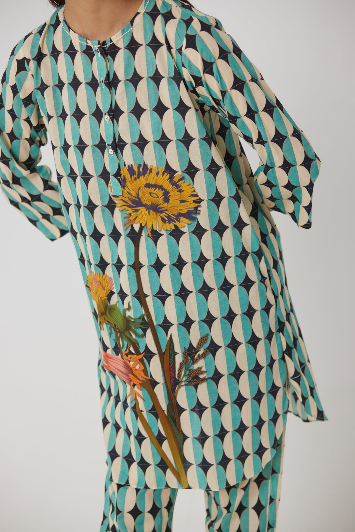 Gifu Short Cotton Kurta Set