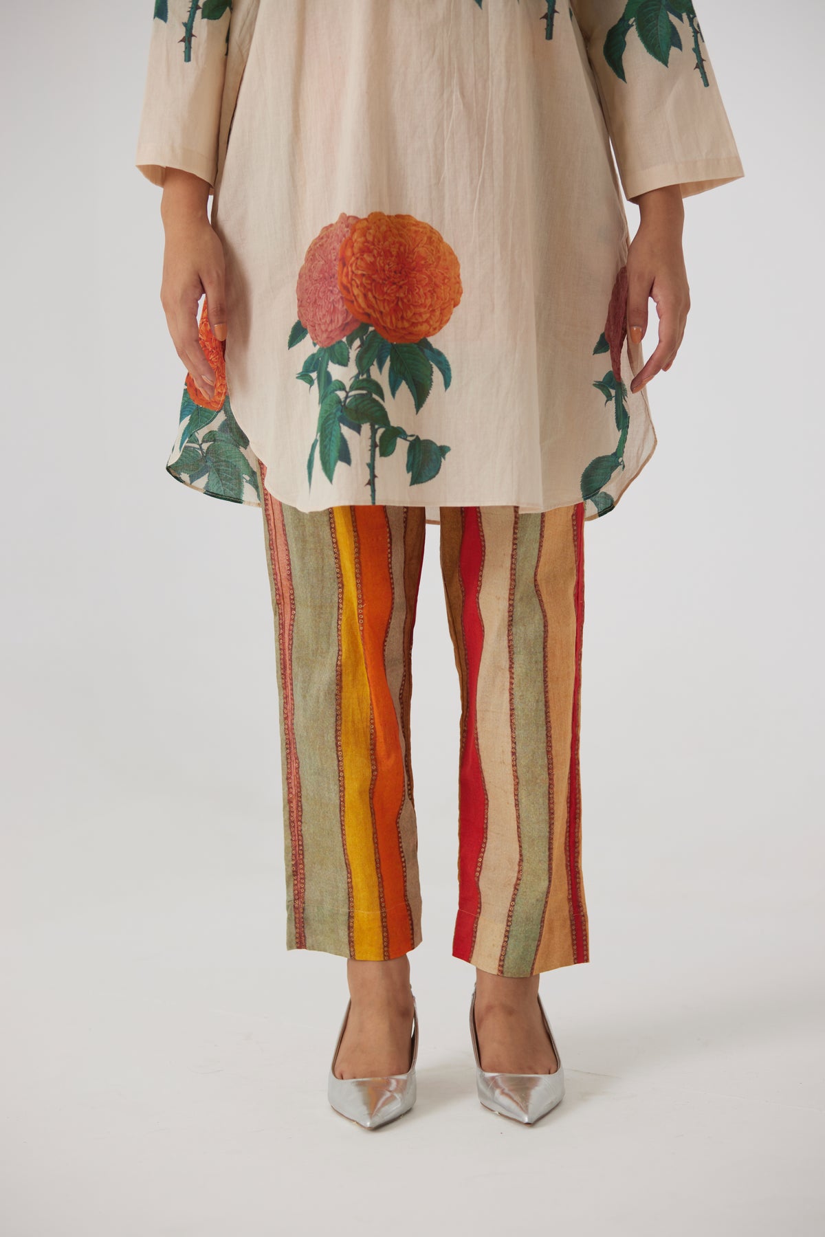 Marigold Solid Short Kurta Set
