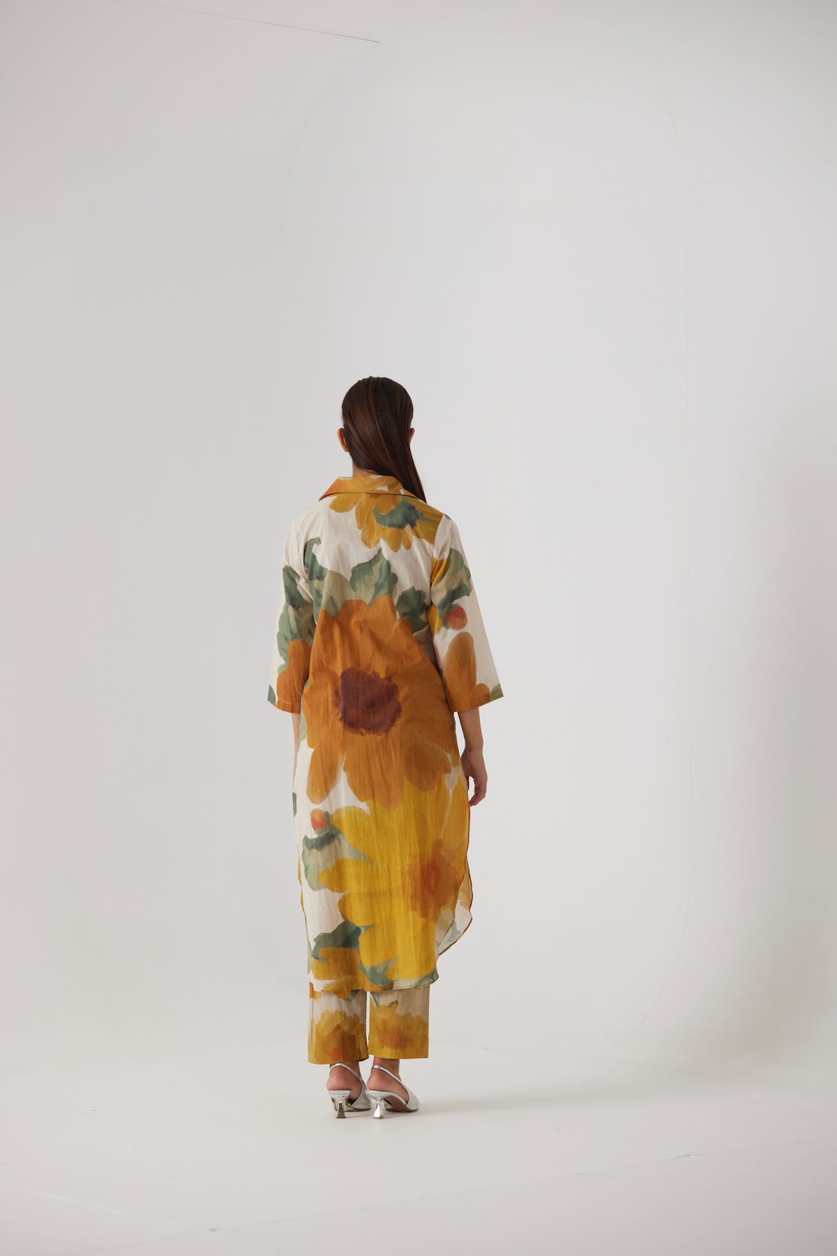 Mimosa Long Cotton Kurta Set