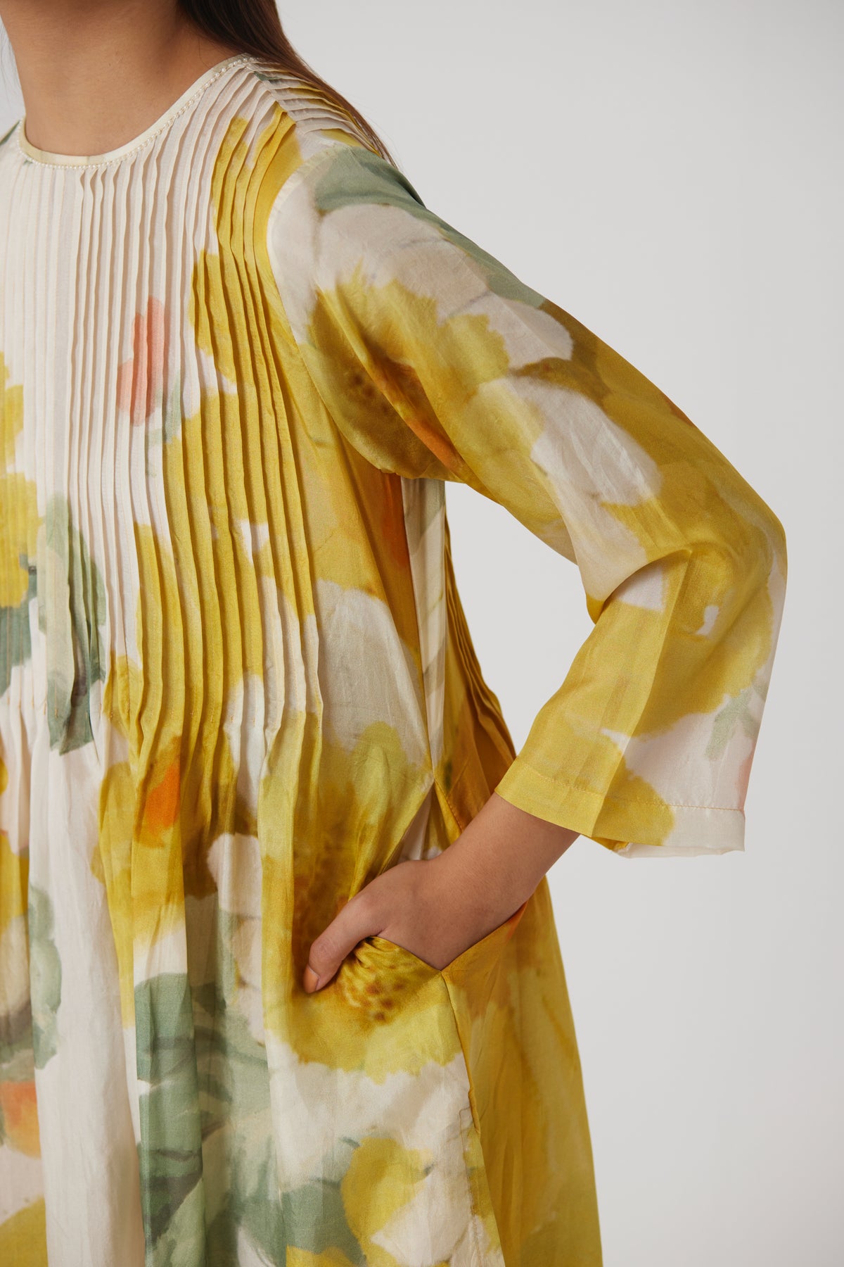 Mimosa Pintucks Kurta Set