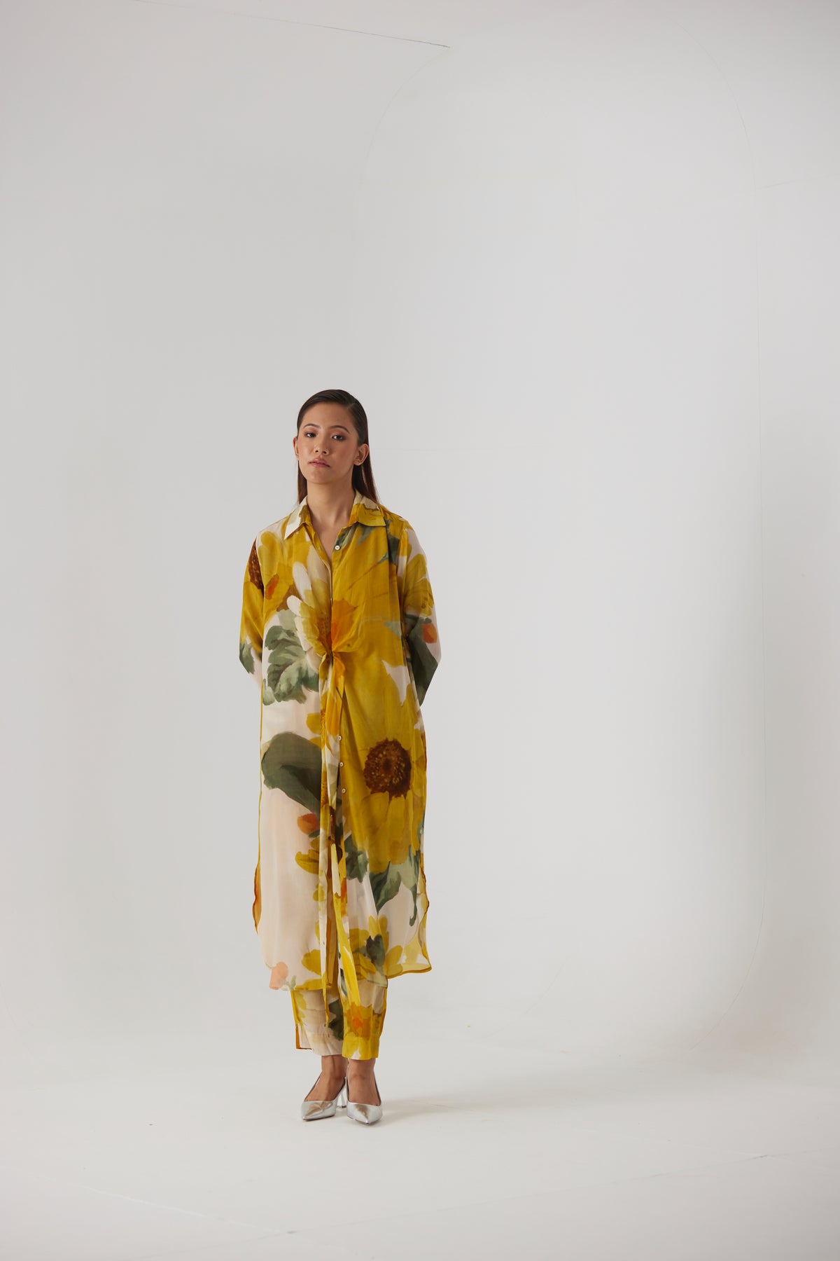 Mimosa Wrap Kurta Set