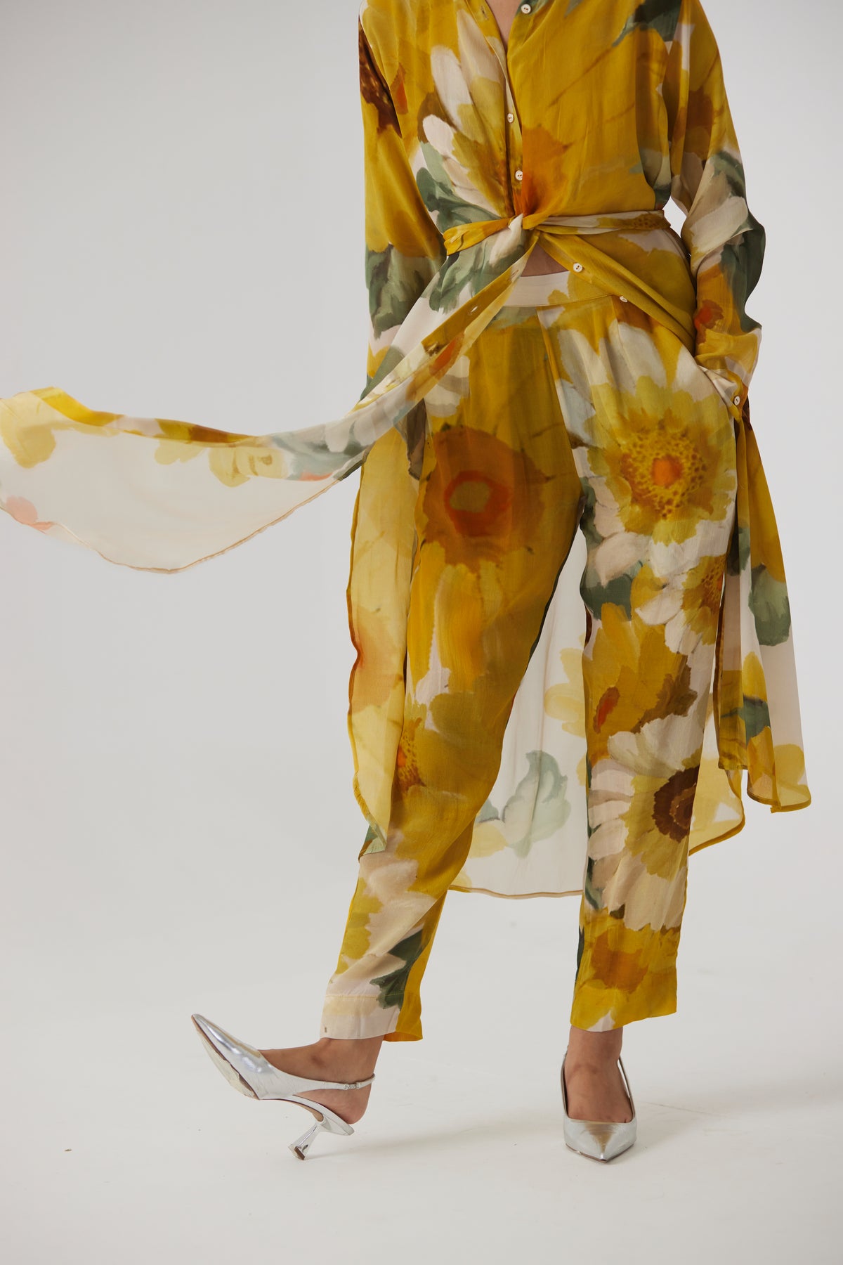 Mimosa Wrap Kurta Set