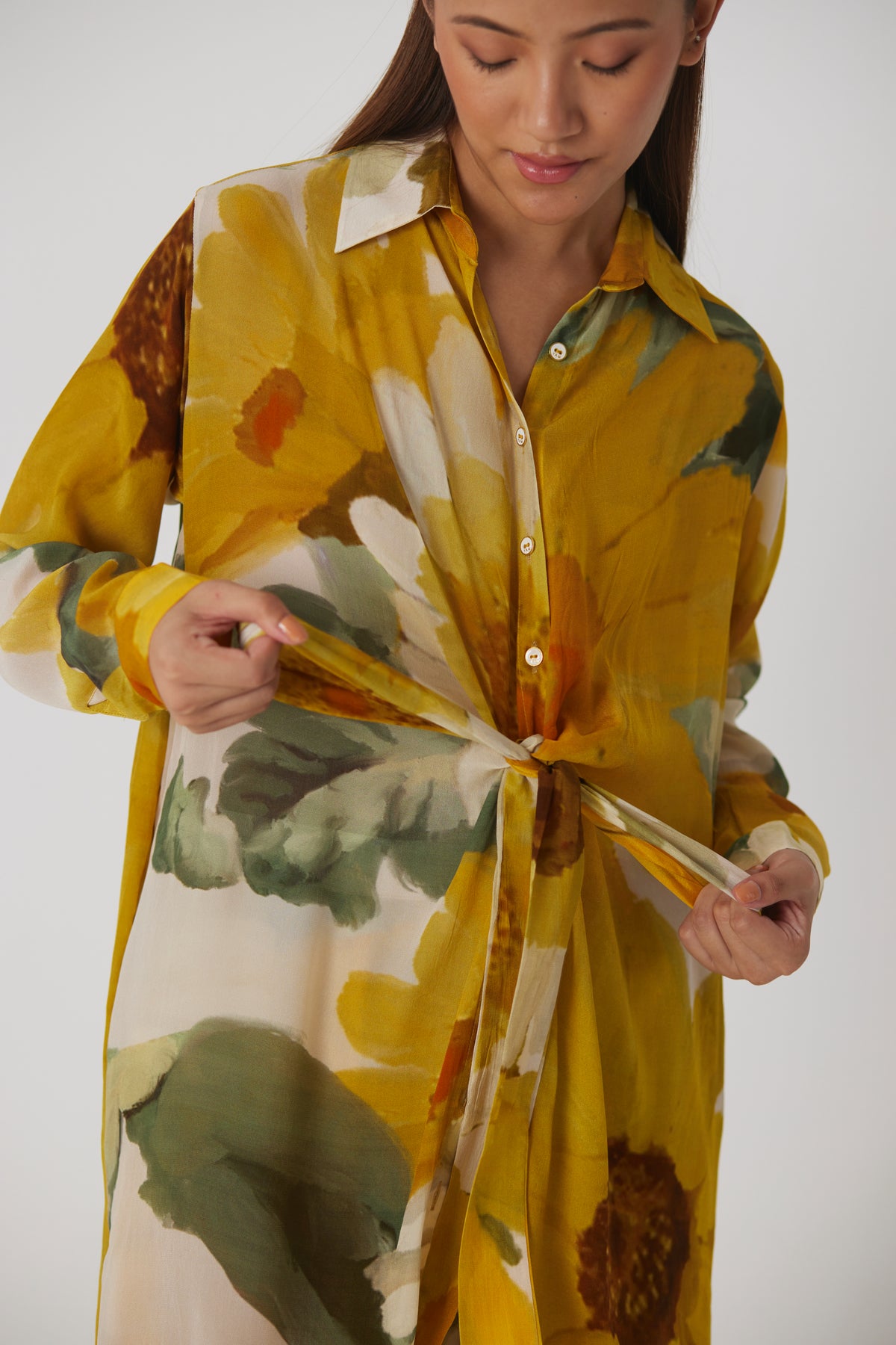 Mimosa Wrap Kurta Set