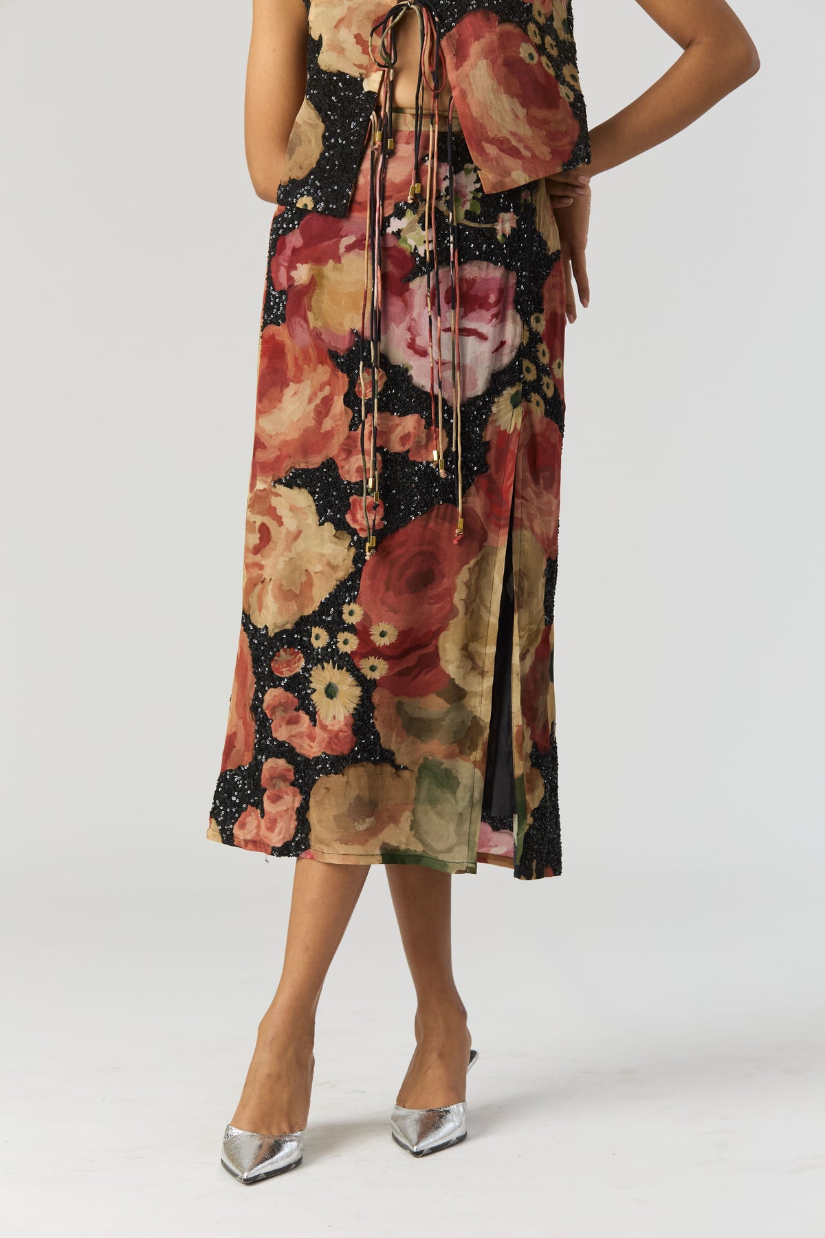 Rosalia Embroidered Top &amp; Skirt