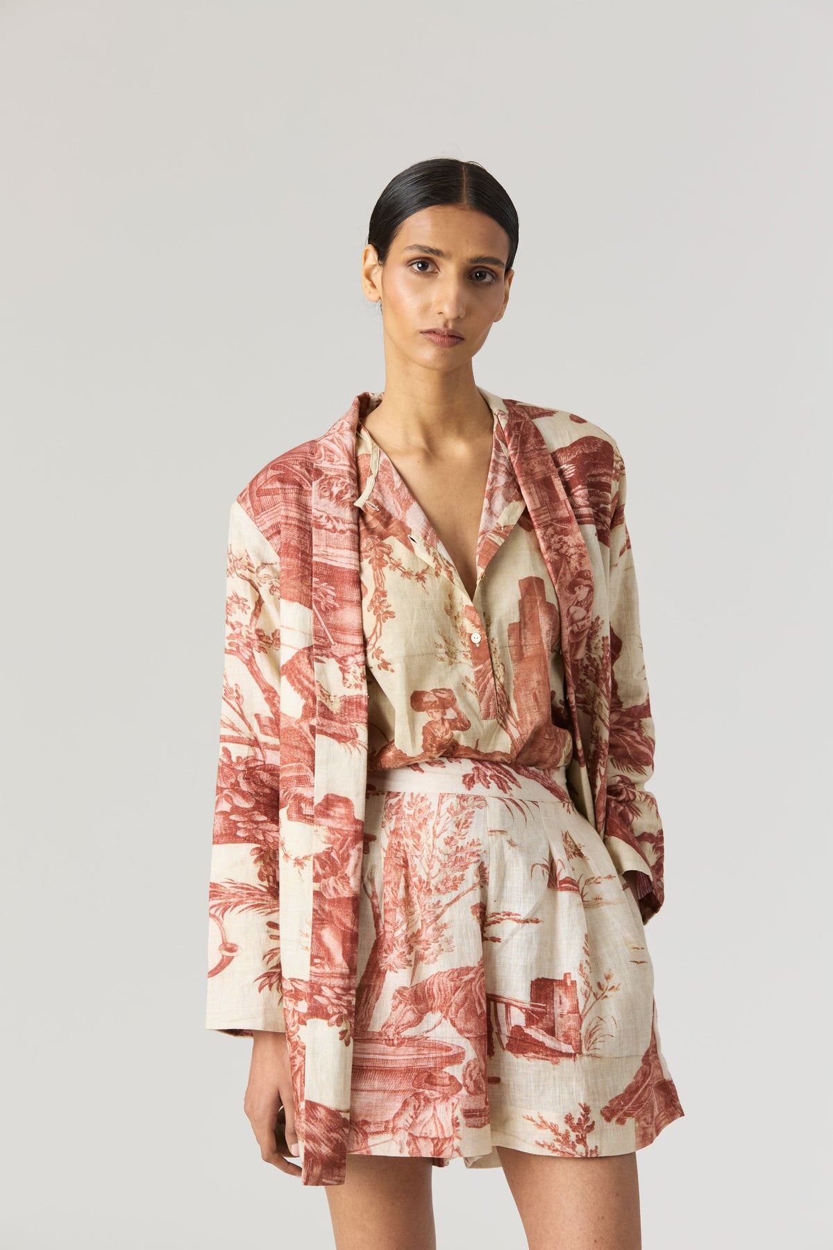 Cabridet Blazer, Shirt &amp; Shorts Set