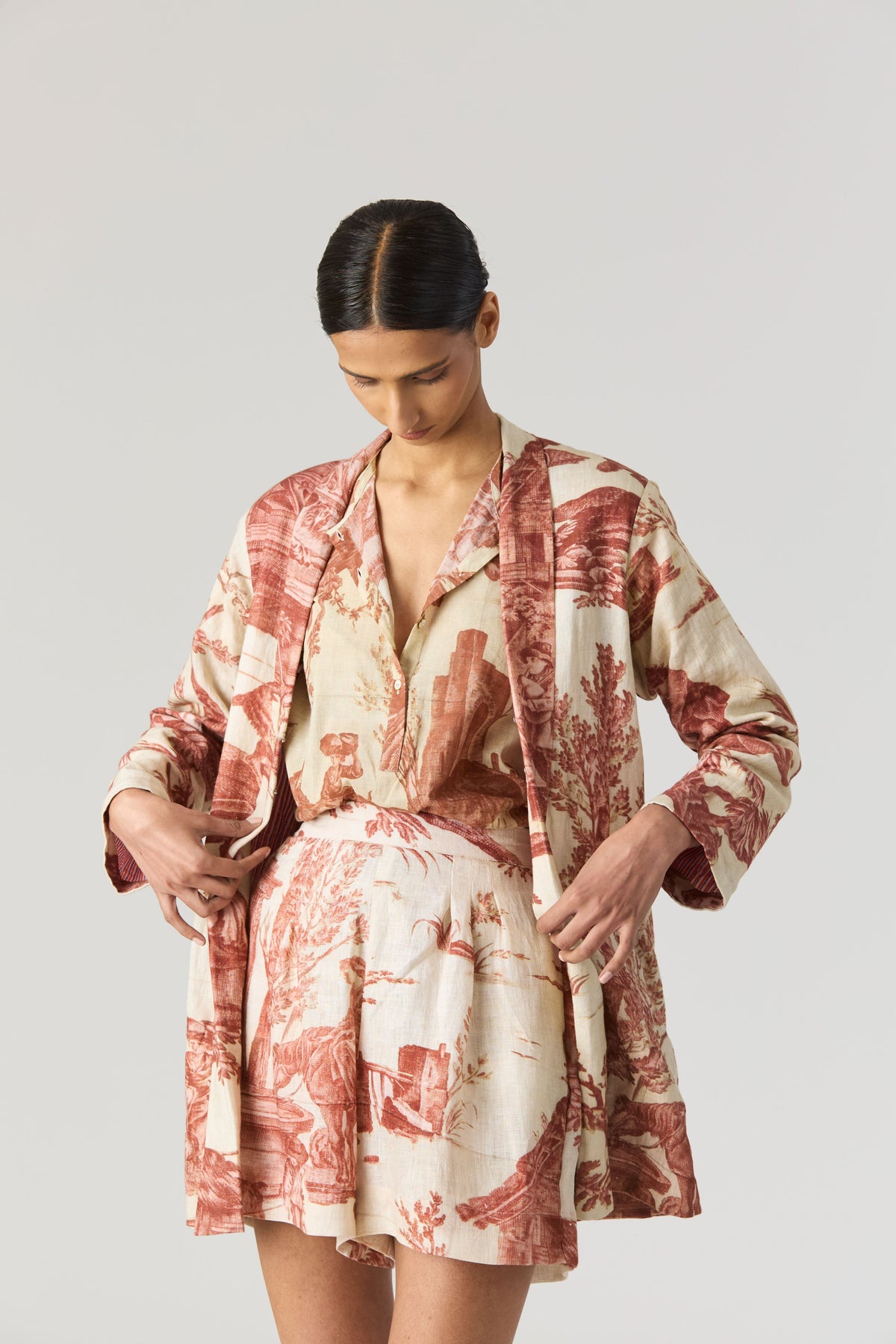 Cabridet Blazer, Shirt &amp; Shorts Set
