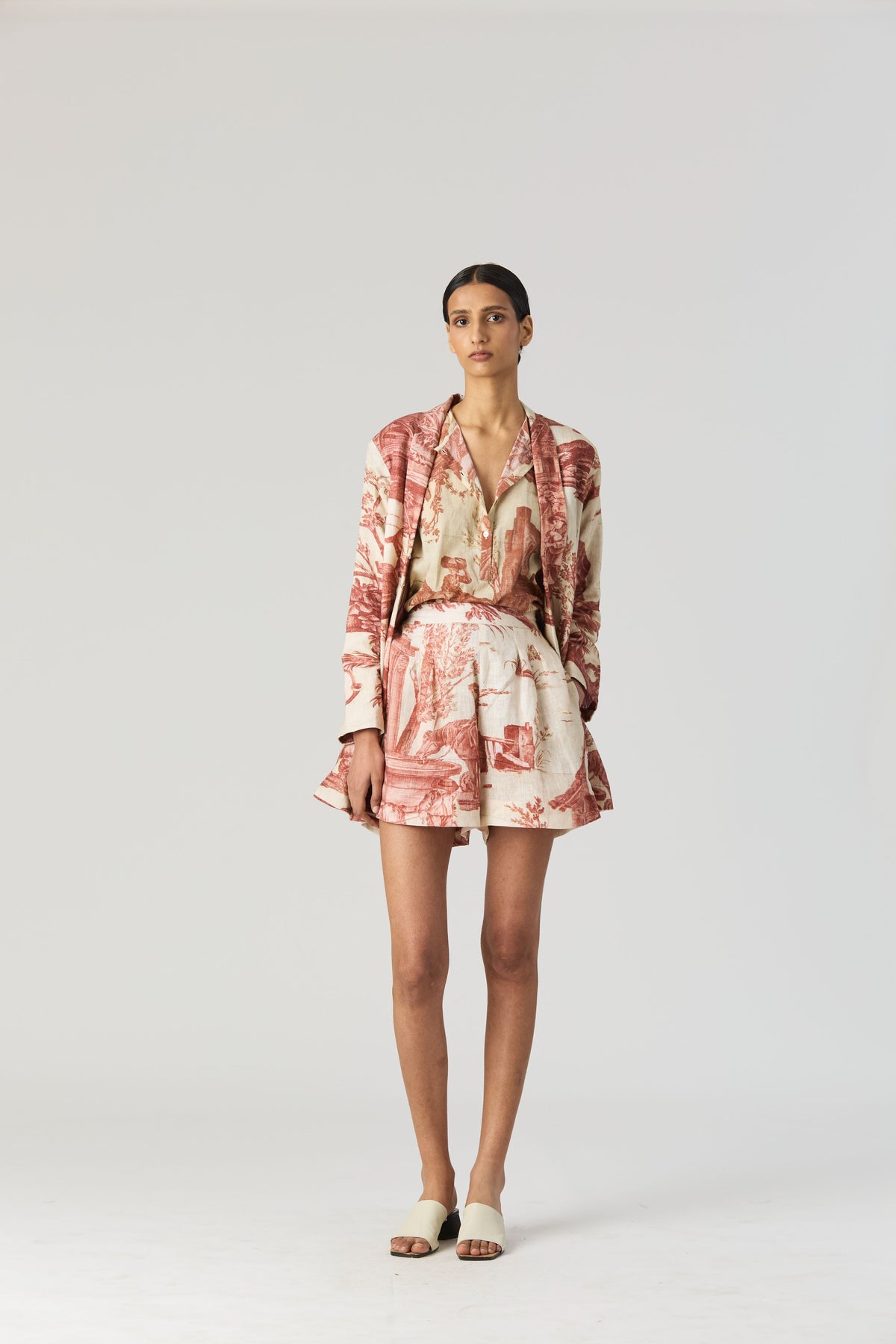Cabridet Blazer, Shirt &amp; Shorts Set