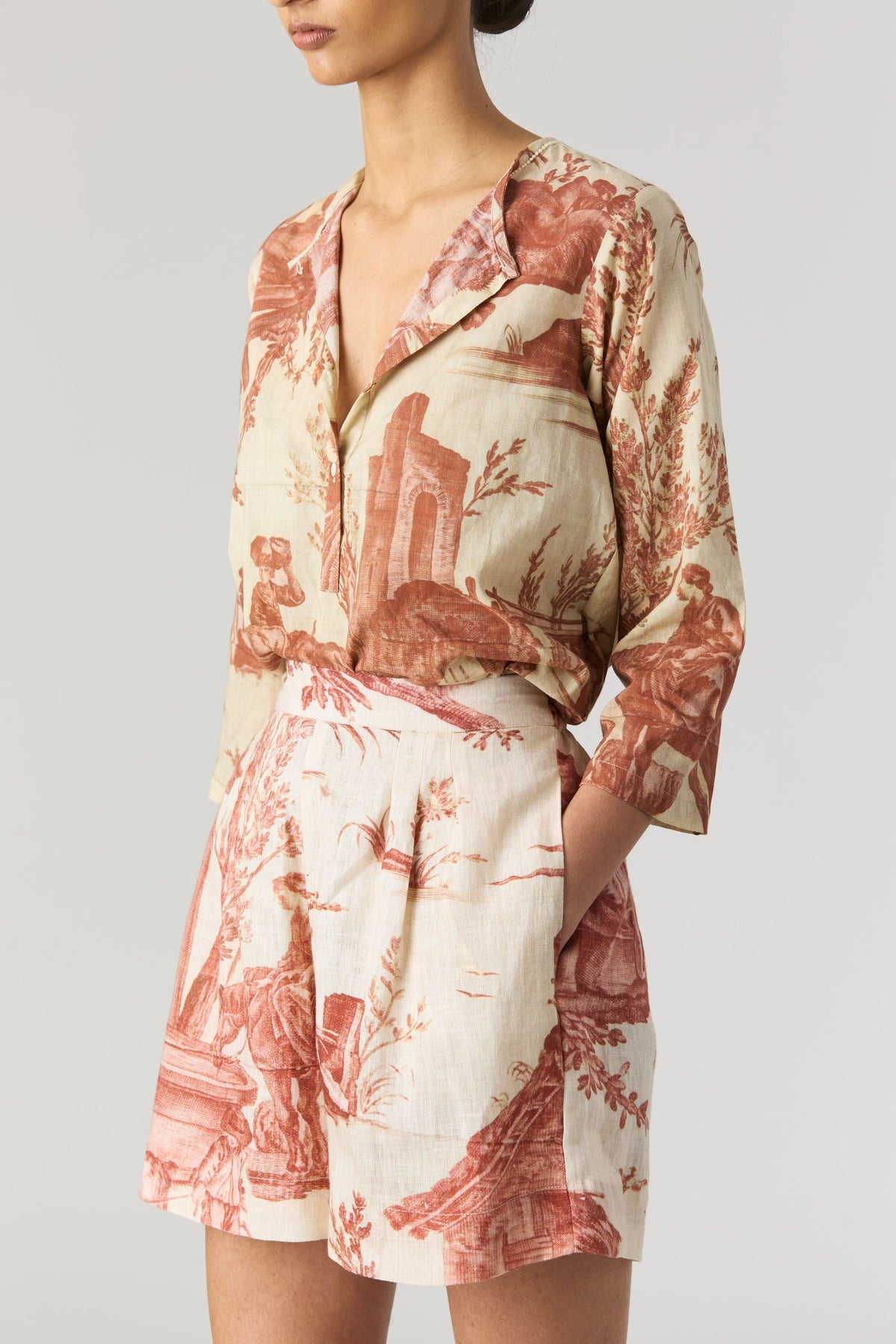 Cabridet Blazer, Shirt &amp; Shorts Set