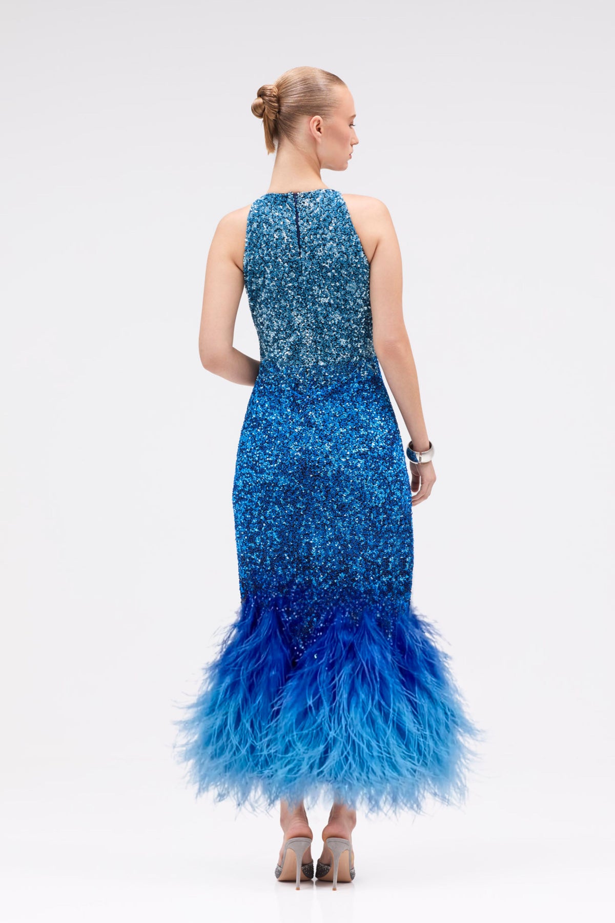 Mireille Feathers Gown