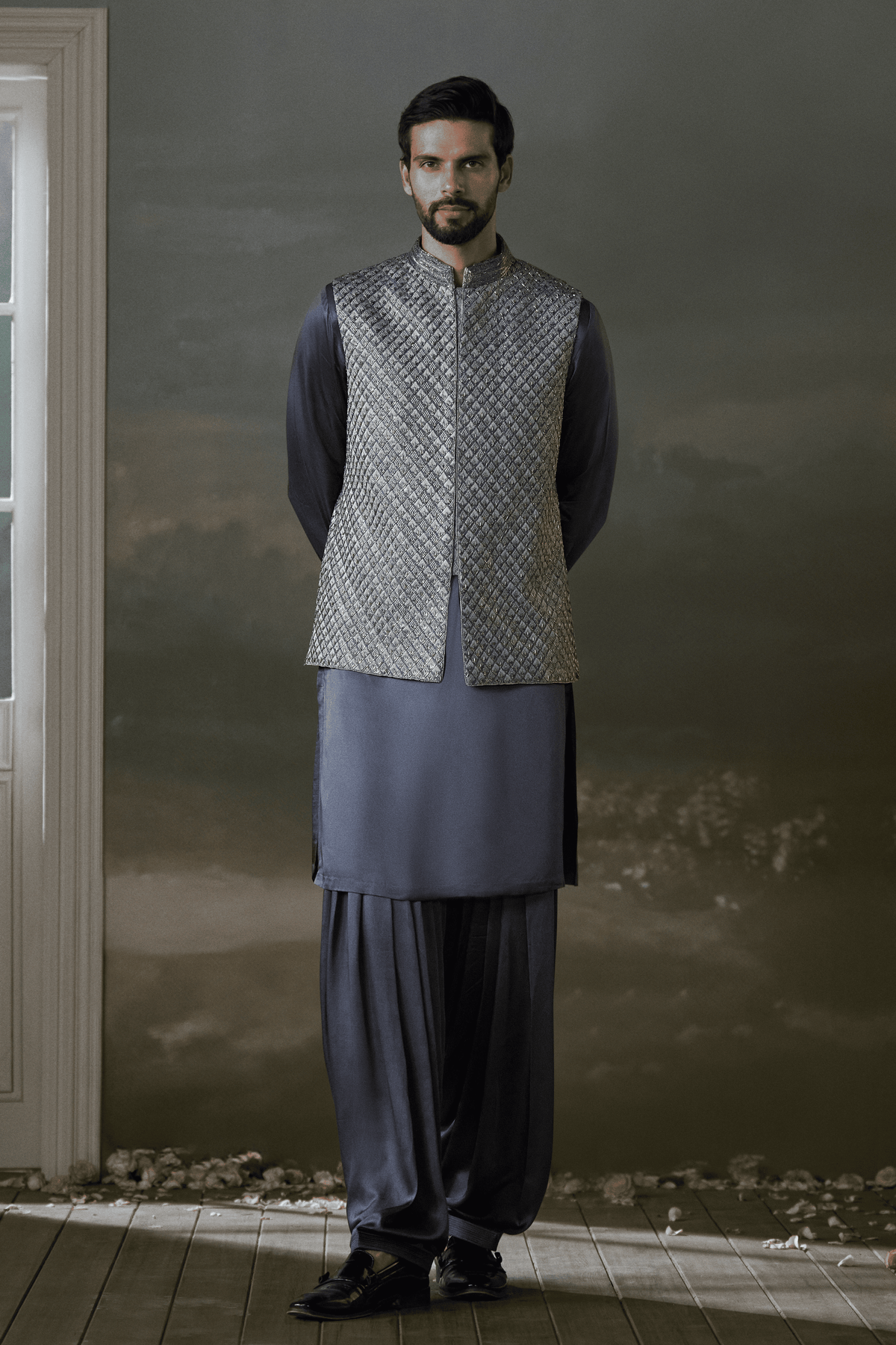 Bundi Jacket Kurta Set Set