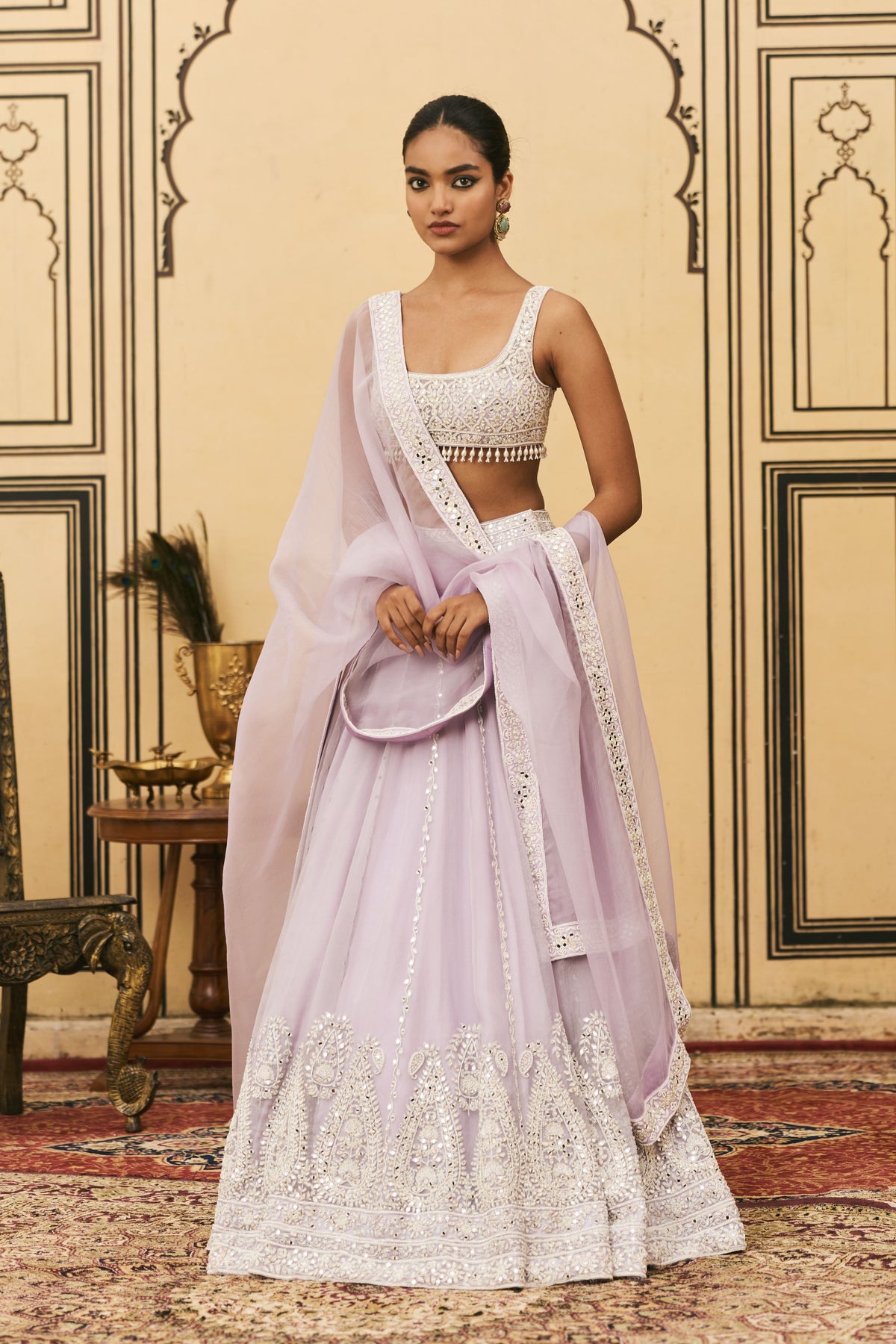 Baingani Lehenga Set