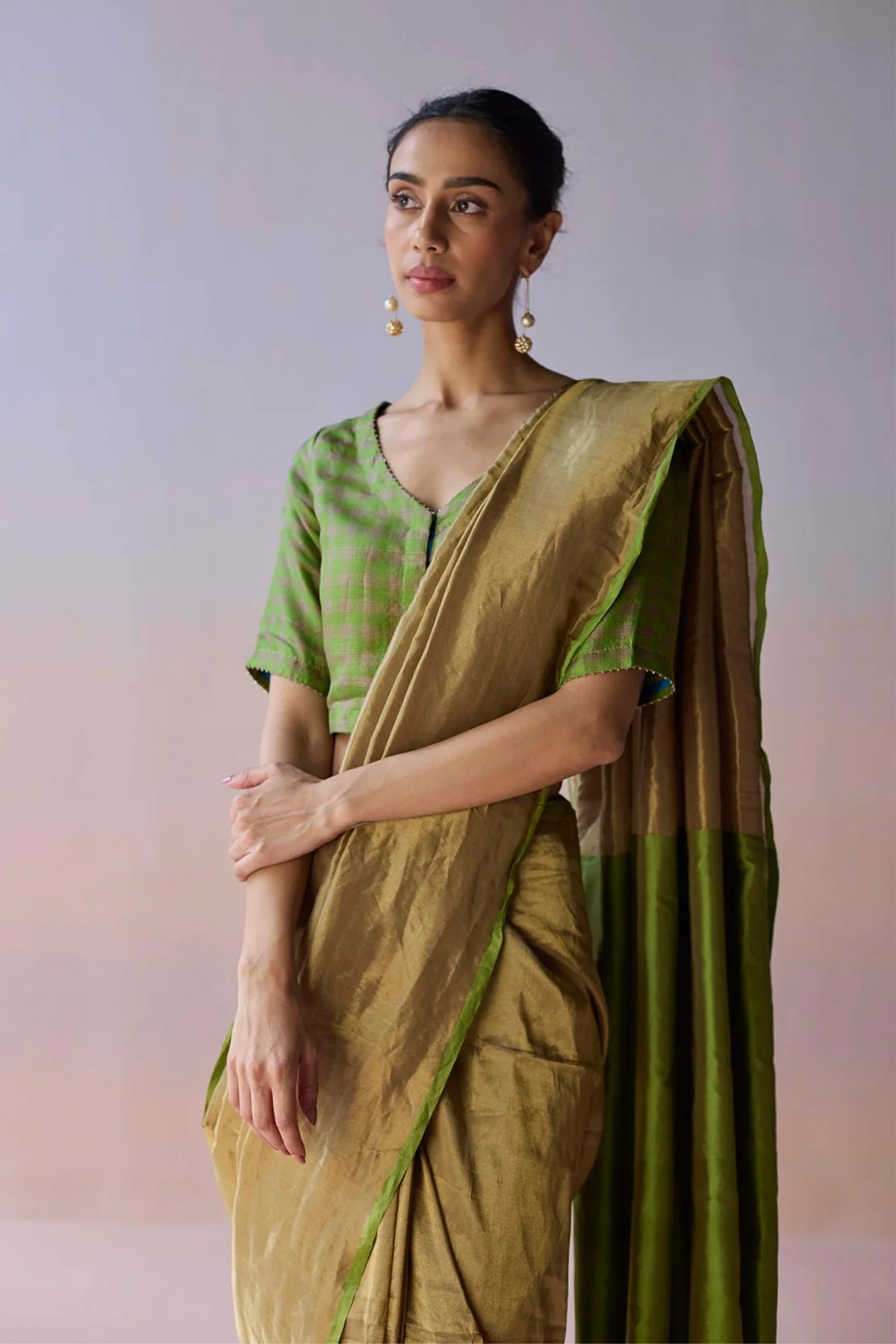 Eternal Glow Zari Saree