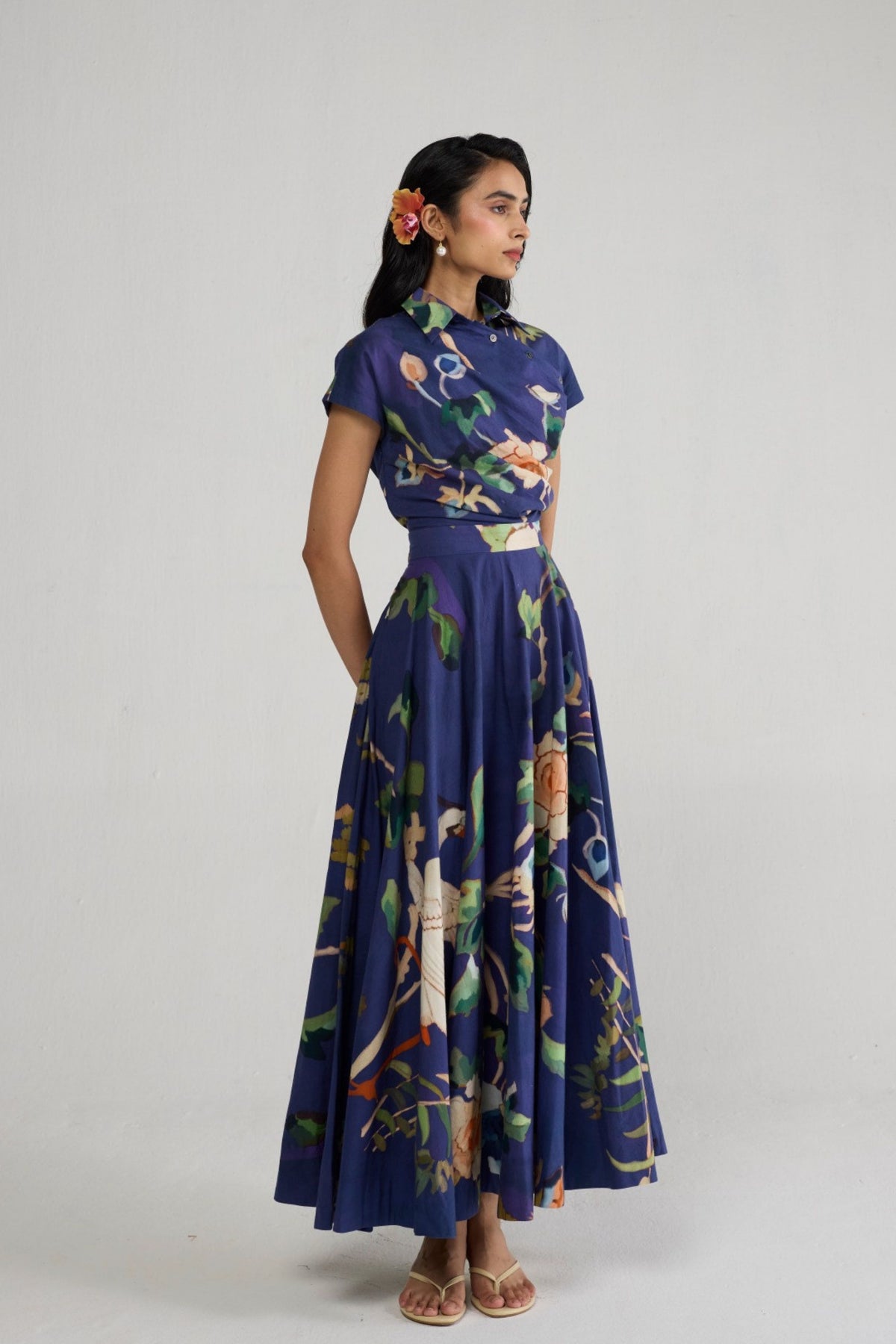 Fuji Side Buttons Dress
