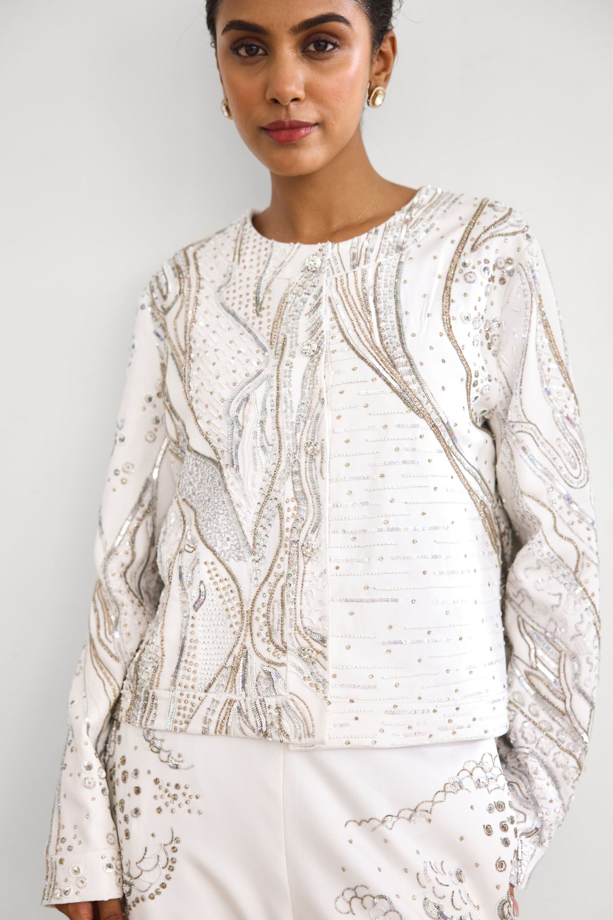 Aurora Ivory Jacket Set