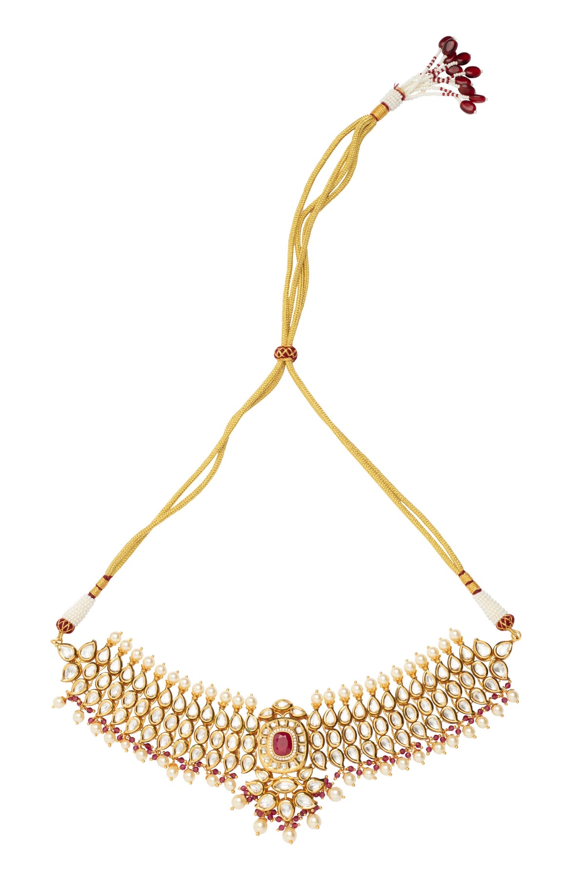 Pink Stone Necklace Set