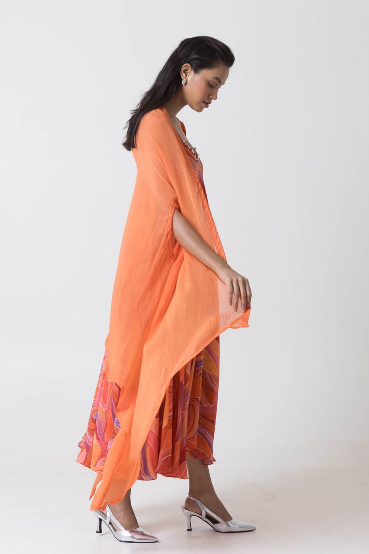 Citrus Dress and Cape Set