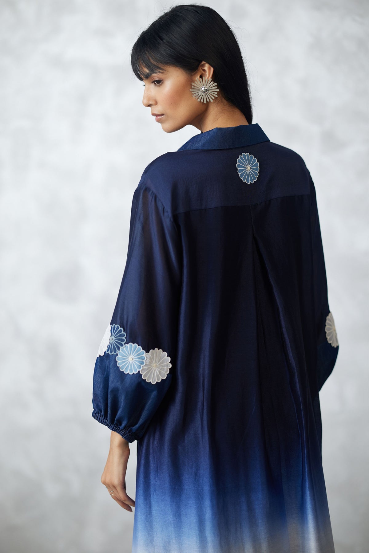 Applique Ombre Bishop Dress